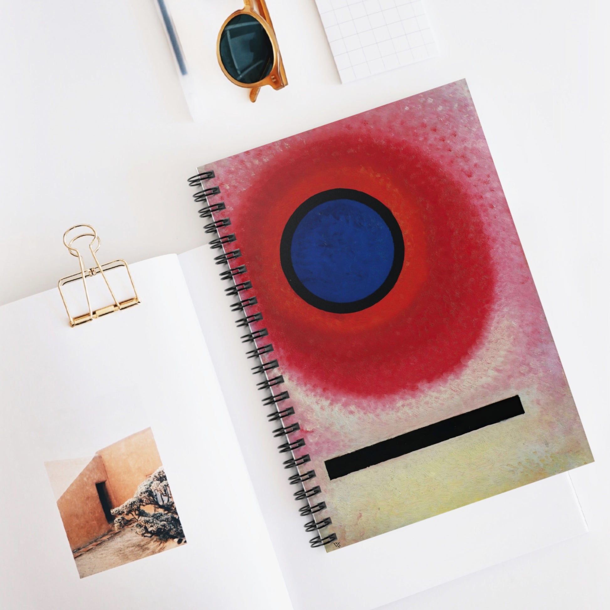 WASSILY KANDINSKY - BLUE CIRCLE II - SPIRAL ART NOTEBOOK