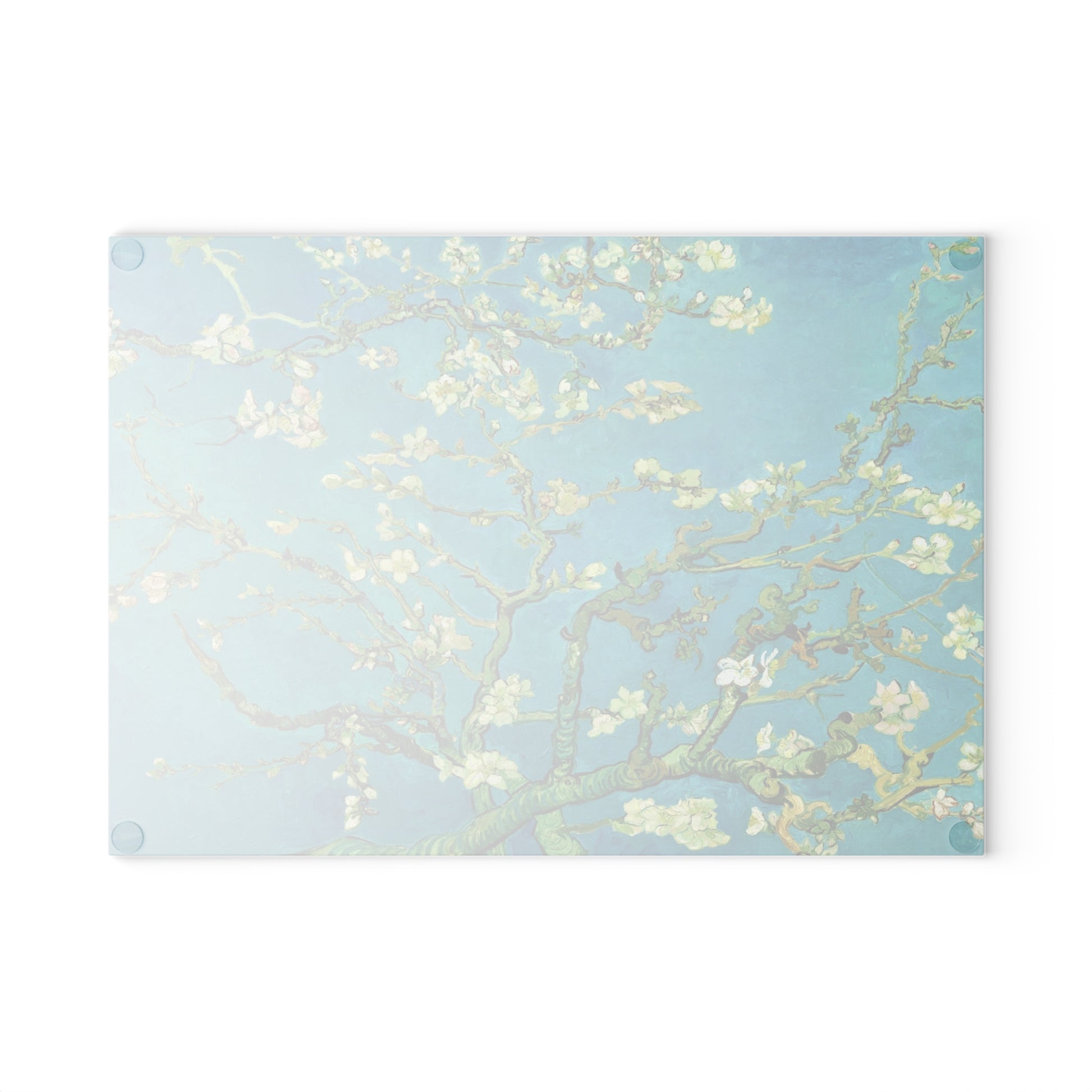 VINCENT VAN GOGH - ALMOND BLOSSOMS - ART GLASS CUTTING BOARD