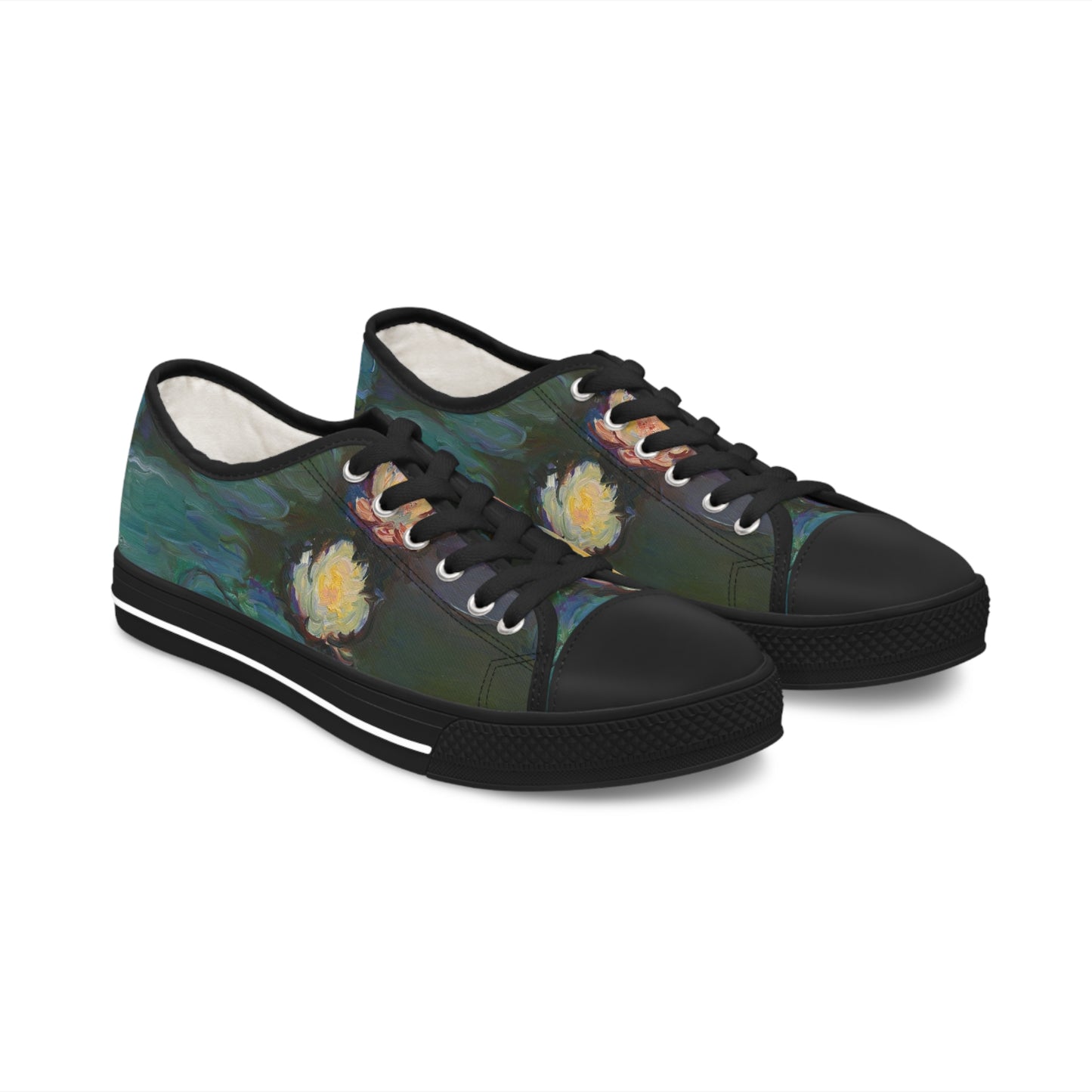 CLAUDE MONET - NYMPHEAS - LOW TOP ART SNEAKERS FOR HER