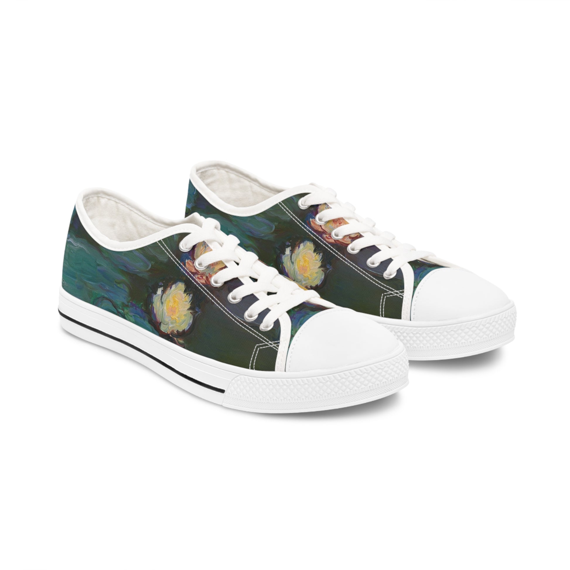 CLAUDE MONET - NYMPHEAS - LOW TOP ART SNEAKERS FOR HER