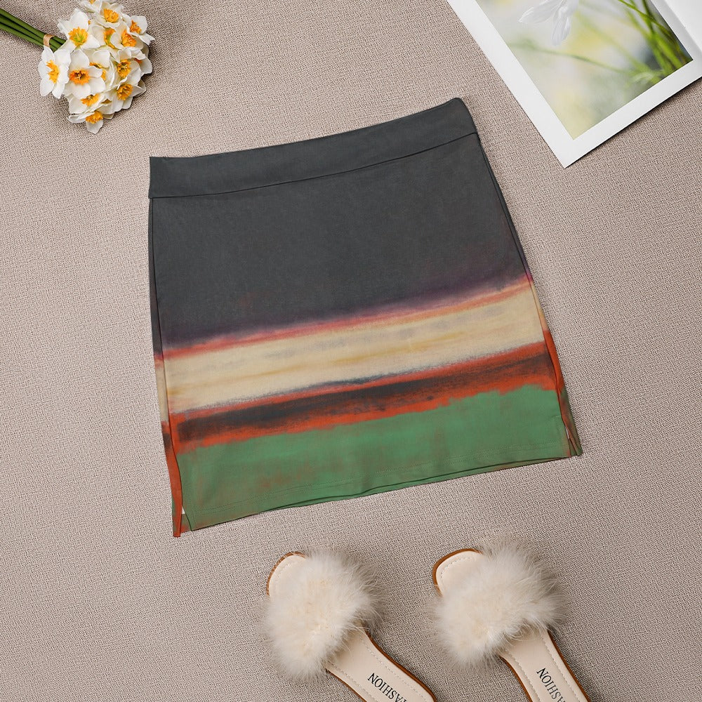 MARK ROTHKO - ABSTRACT - SKORT WITH A POCKET FOR A CELL PHONE