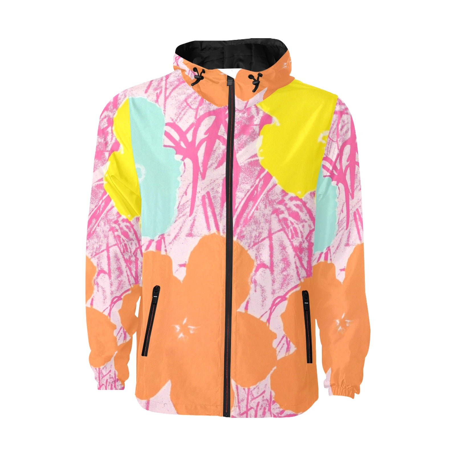 ANDY WARHOL - FLOWERS - MEN'S QUILTED WINDBREAKER