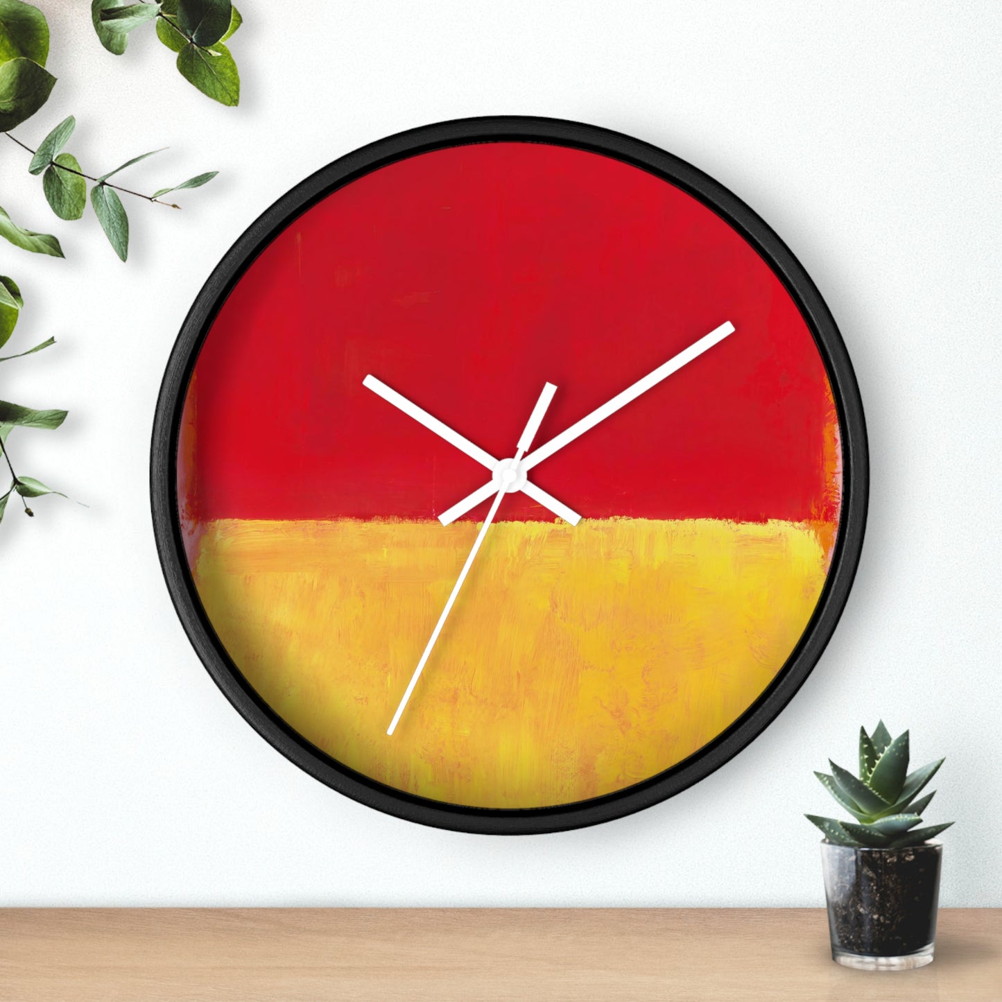 MARK ROTHKO - ABSTRACT - WOODEN WALL ART CLOCK 