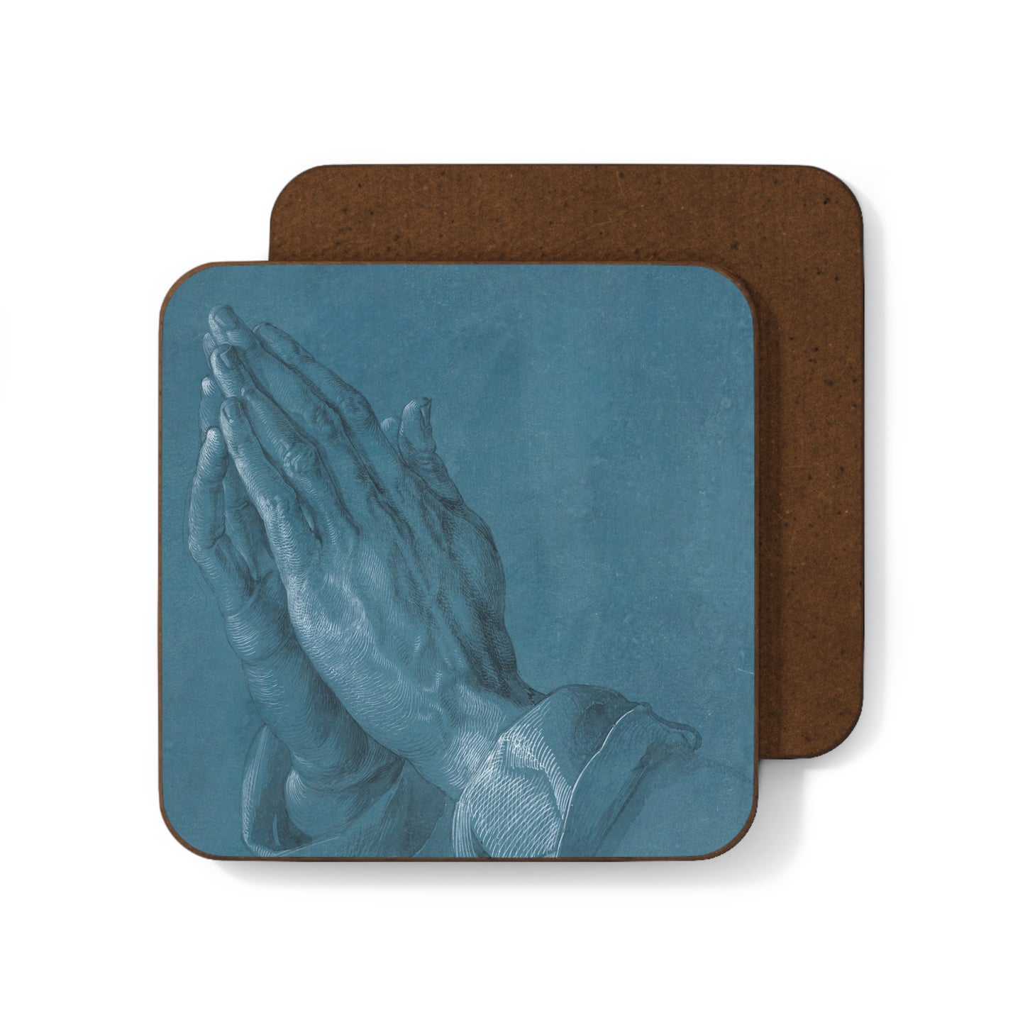 ALBRECHT DURER - PRAYING HANDS - HARDBOARD BACK COASTER