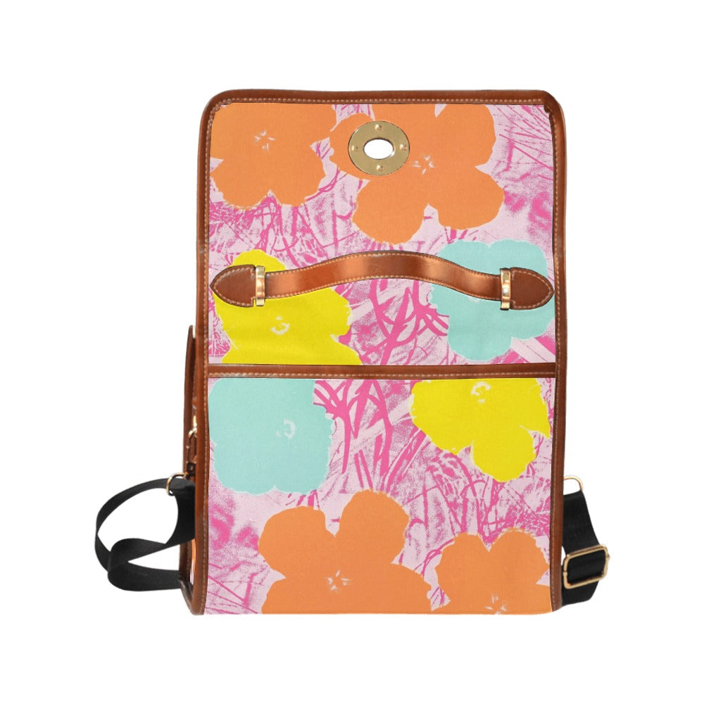 ANDY WARHOL - FLOWERS - WATERPROOF CANVAS BAG FOR HER