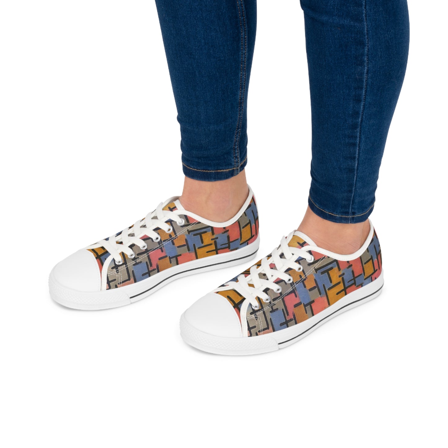 PIET MONDRIAN - COMPOSIZIONE - LOW TOP ART SNEAKERS FOR HER