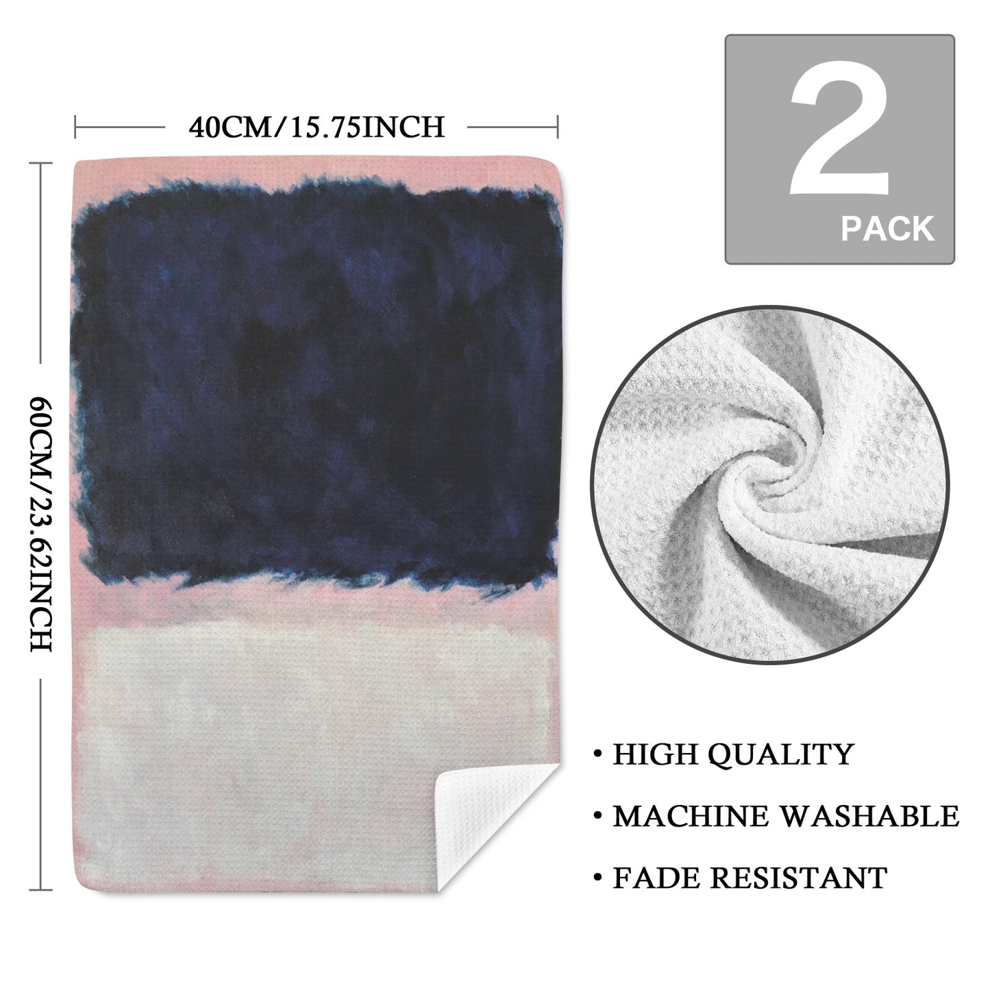 MARK ROTHKO - ABSTRACT - HAND TOWELS QTY 2&nbsp;