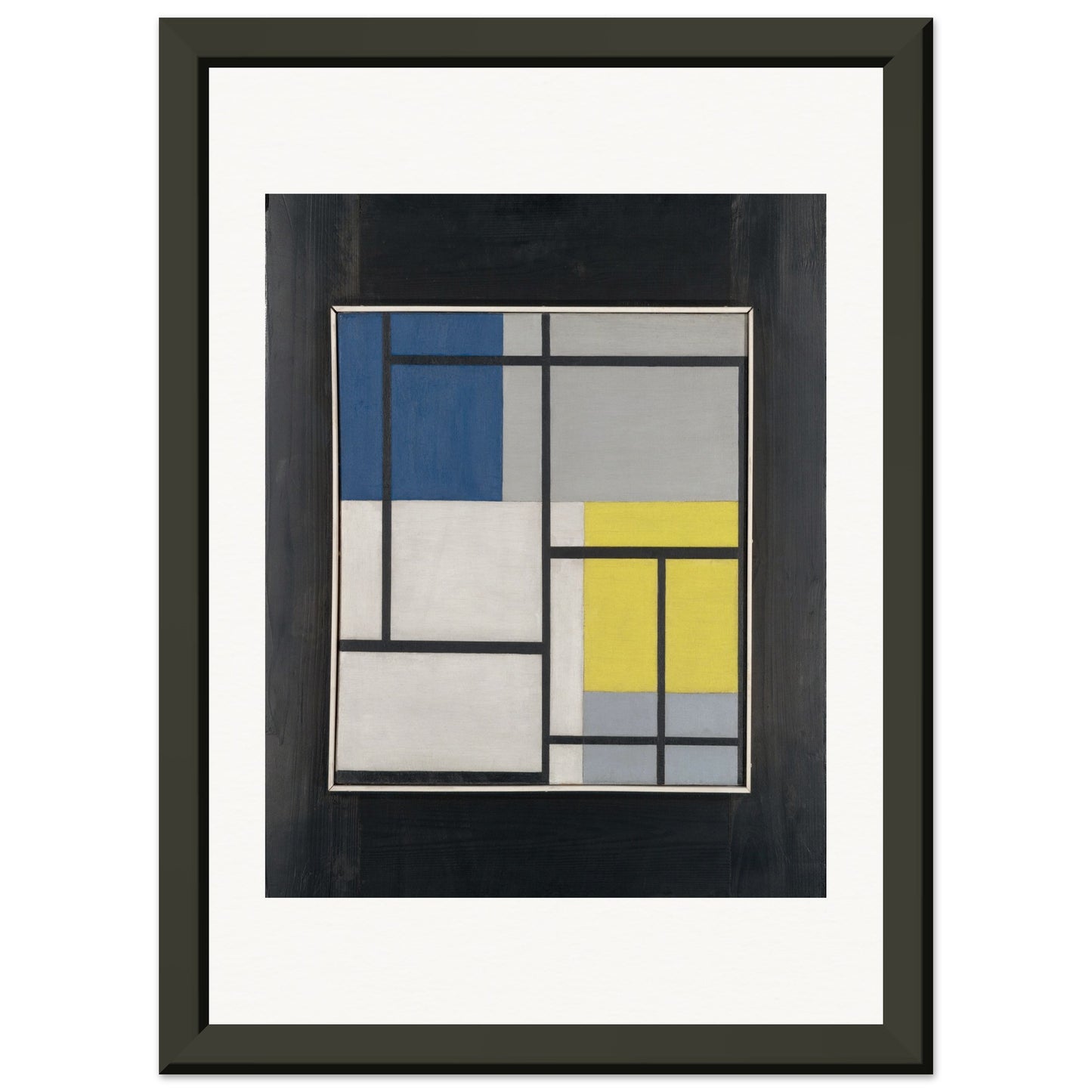 THEO VAN DOESBURG - SIMULTANEOUS COMPOSITION - MUSEUM MATTE POSTER IN METAL FRAME