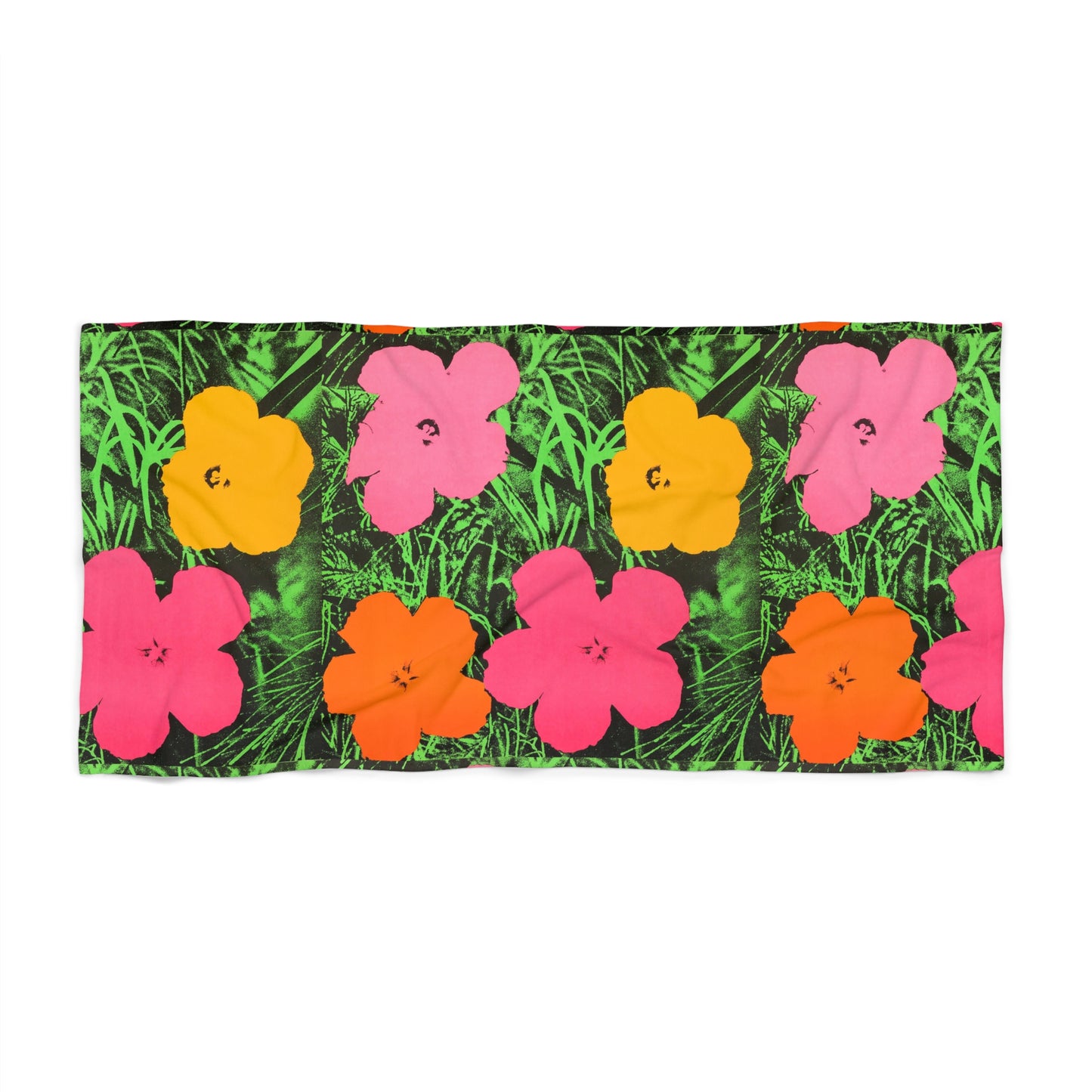 ANDY WARHOL - FLOWERS - LUXURIOUS BEACH TOWEL