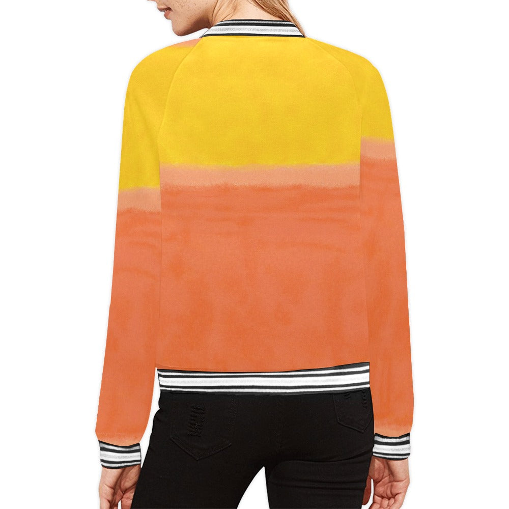 MARK ROTHKO - ABSTRACT - WOMEN'S FULL ZIPPER JACKET