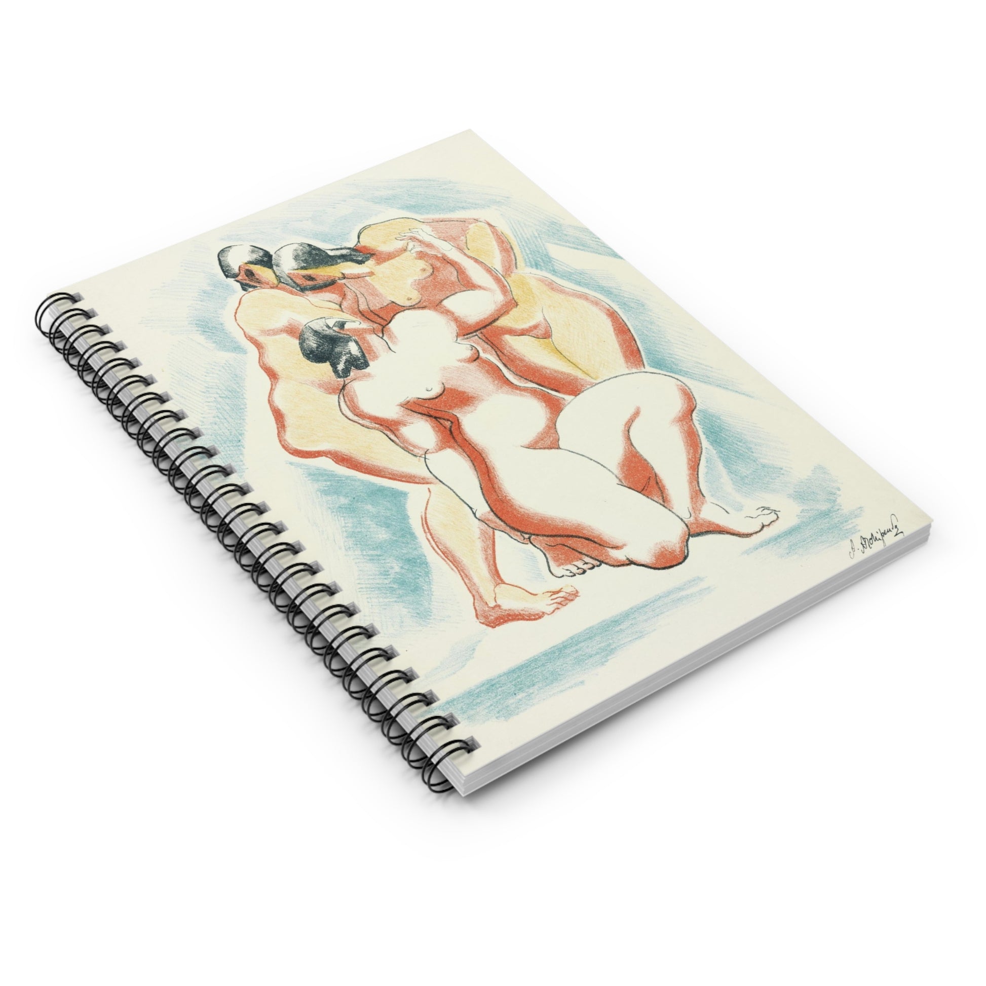 AFTER RODIN - NUDE 1 - SPIRAL ART NOTEBOOK