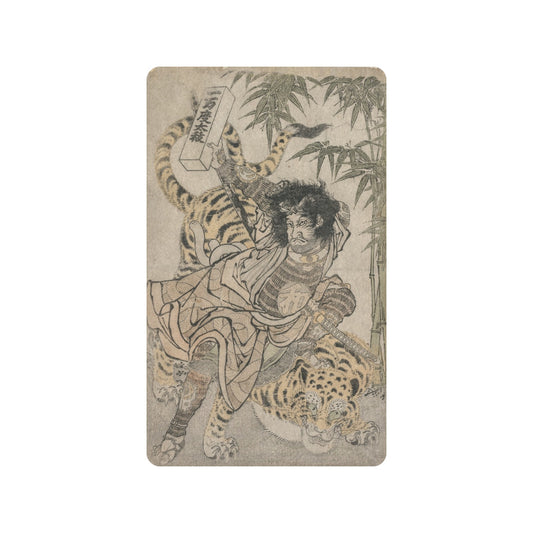 a drawing of a woman riding a tiger
