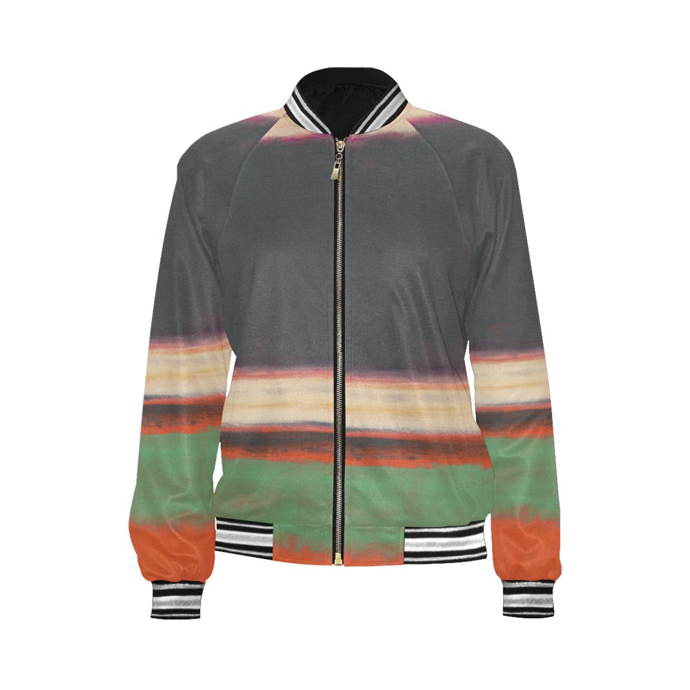 MARK ROTHKO - ABSTRACT - WOMEN'S FULL ZIPPER JACKET