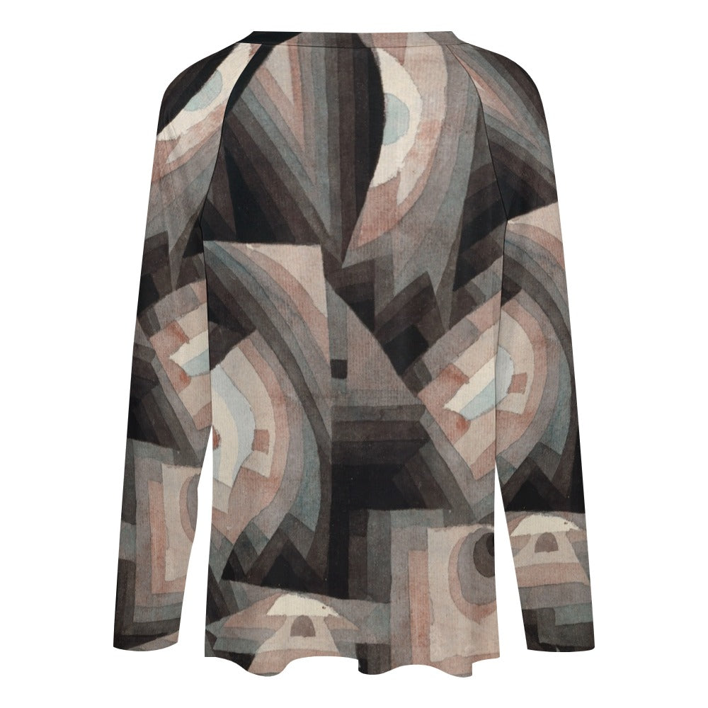 PAUL KLEE - CRYSTAL GRADATION - LONG SLEEVE LOOSE TEE FOR HER