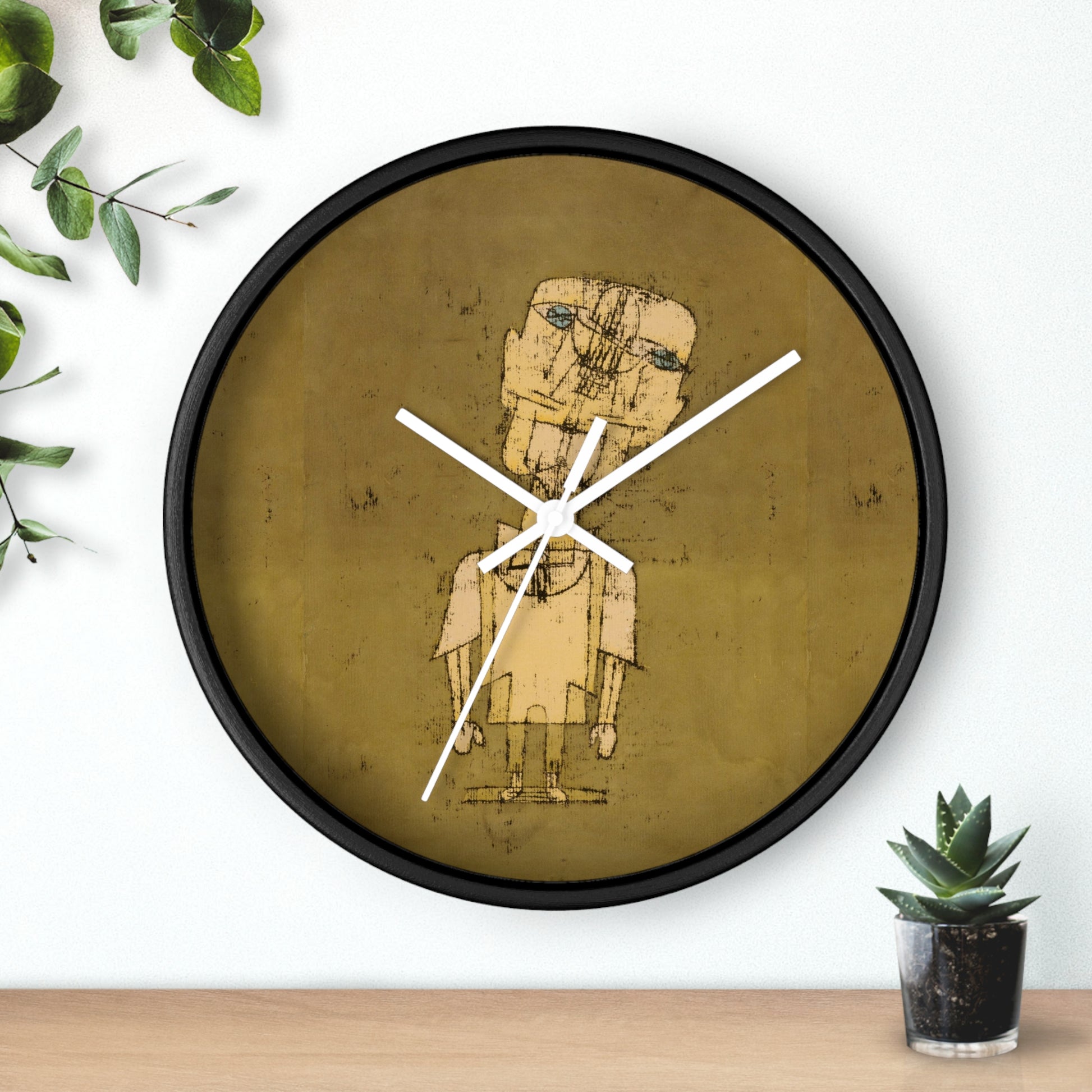 PAUL KLEE - GHOST OF A GENIUS - WOODEN WALL ART CLOCK