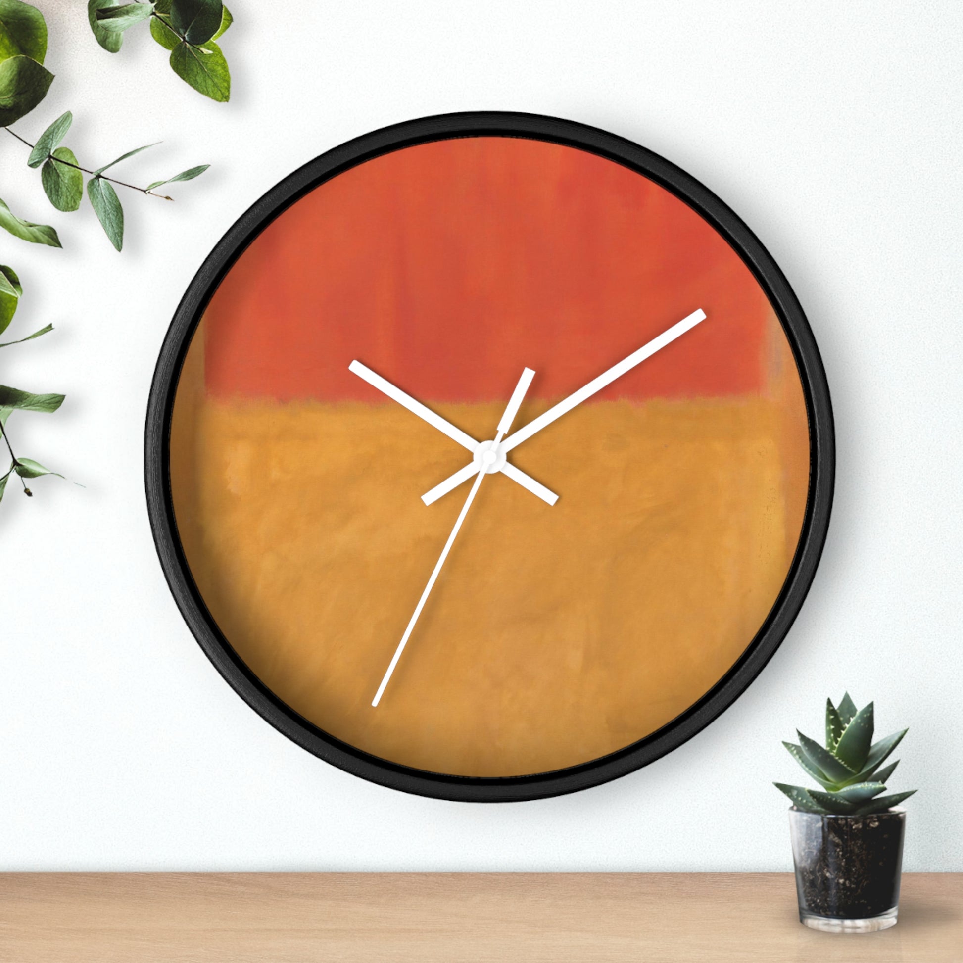 MARK ROTHKO - ABSTRACT - WOODEN WALL ART CLOCK 