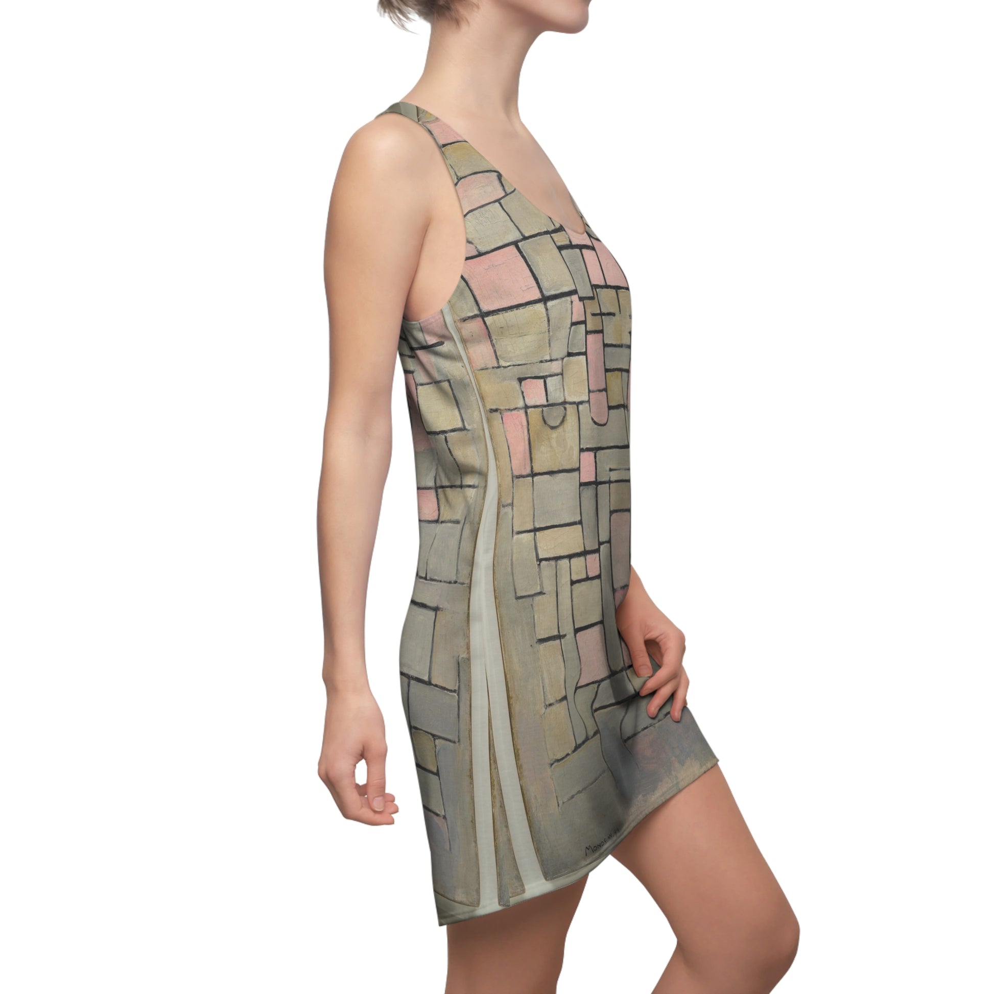 PIET MONDRIAN COMPOSITION 8 - CUT & SEW RACERBACK DRESS