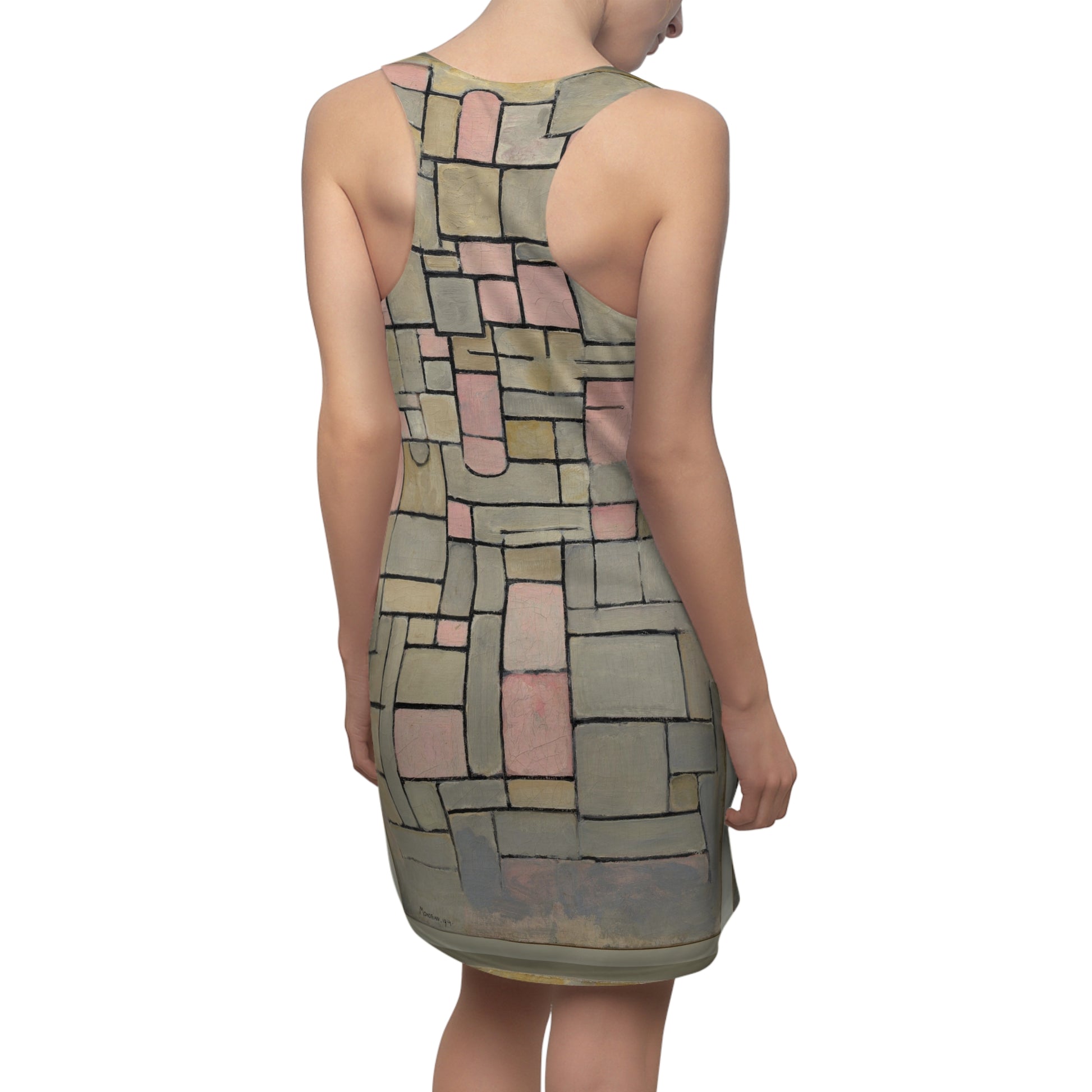 PIET MONDRIAN COMPOSITION 8 - CUT & SEW RACERBACK DRESS