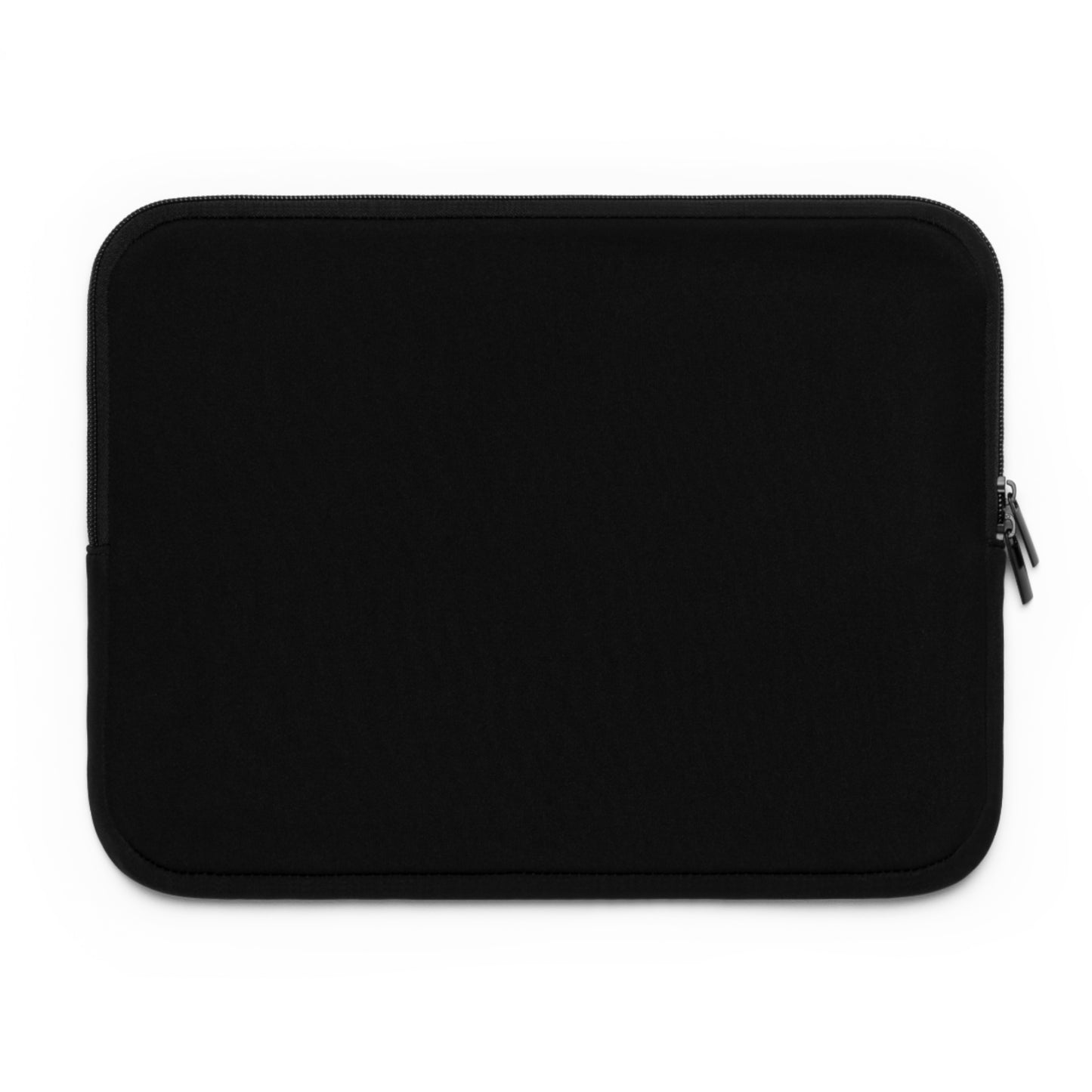 a black laptop case sitting on top of a white surface