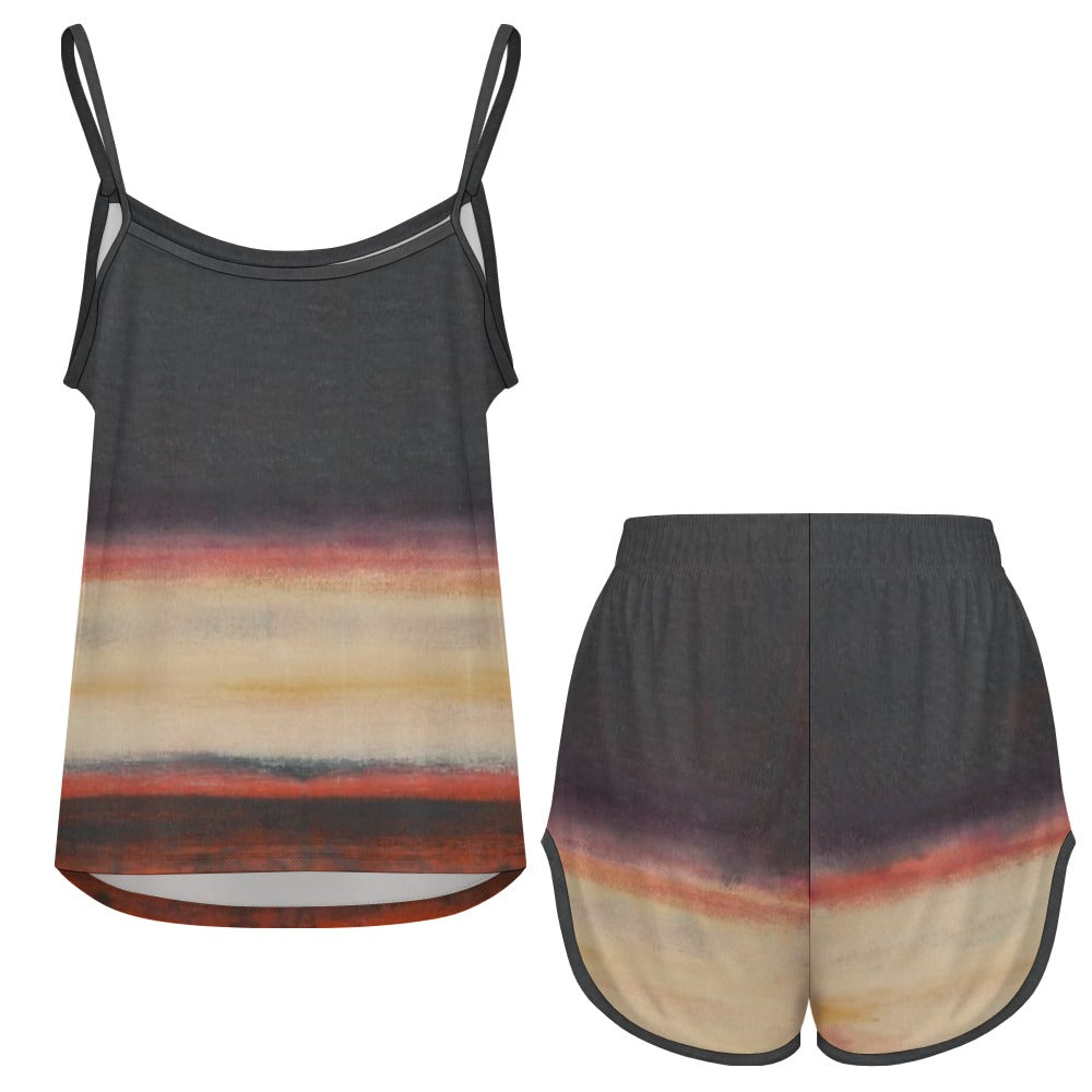 Art House Fashion Strap Pajama Set