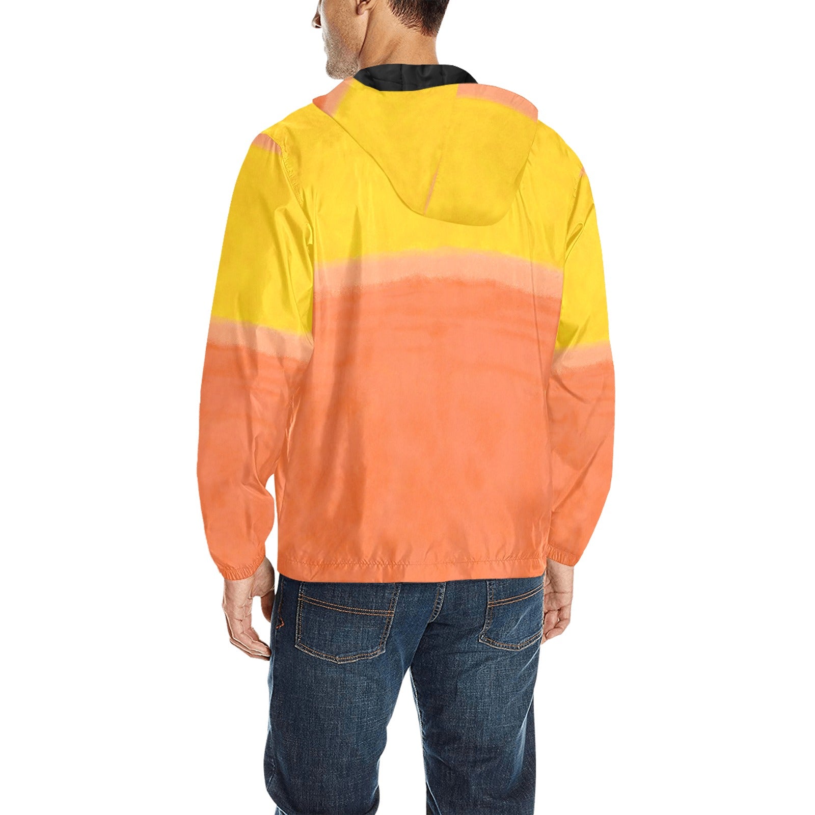 MARK ROTHKO - ABSTRACT ART - MEN'S QUILTED WINDBREAKER 