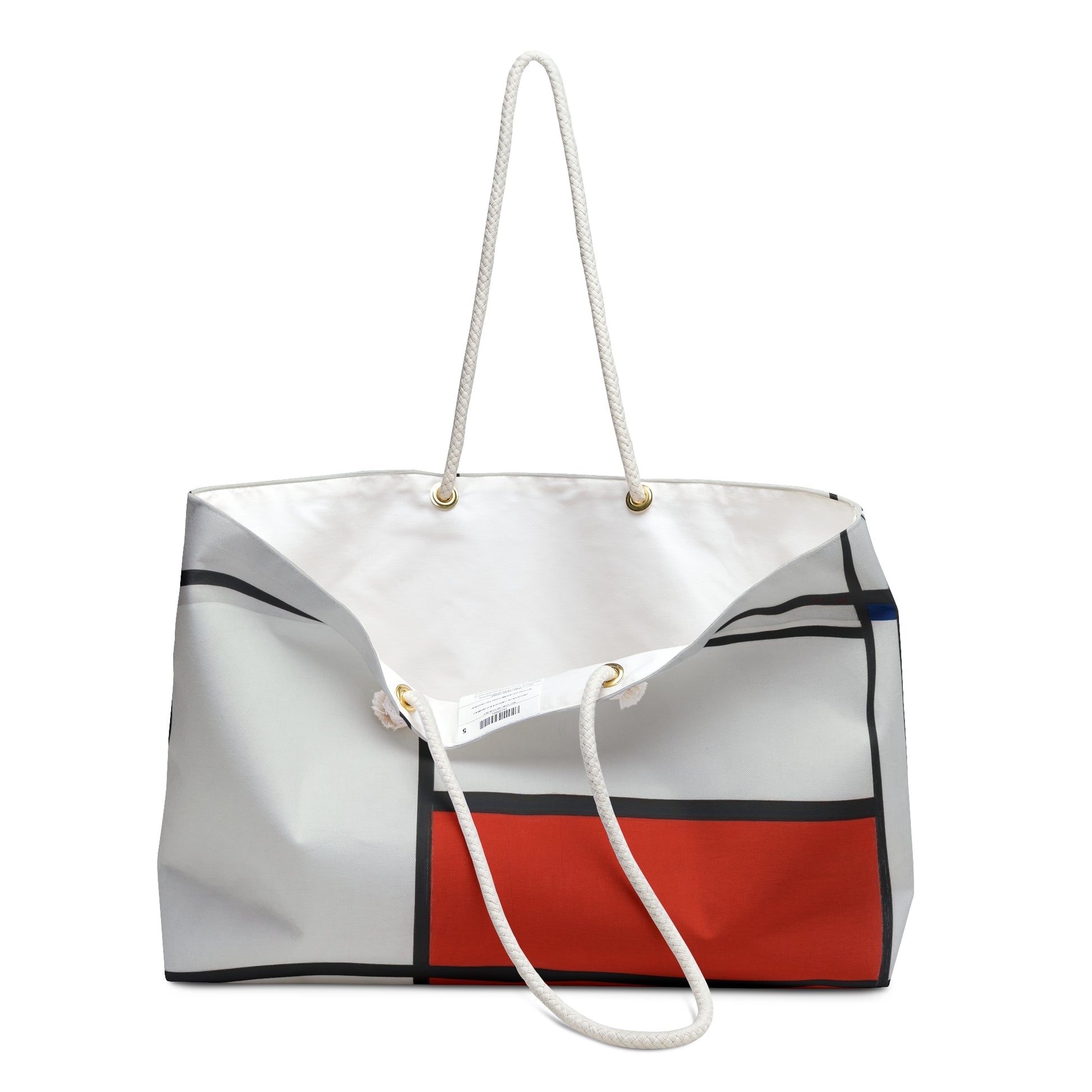 PIET MONDRIAN - COMPOSITION OF RED AND WHITE (1938–42)- WEEKENDER TOTE BAG