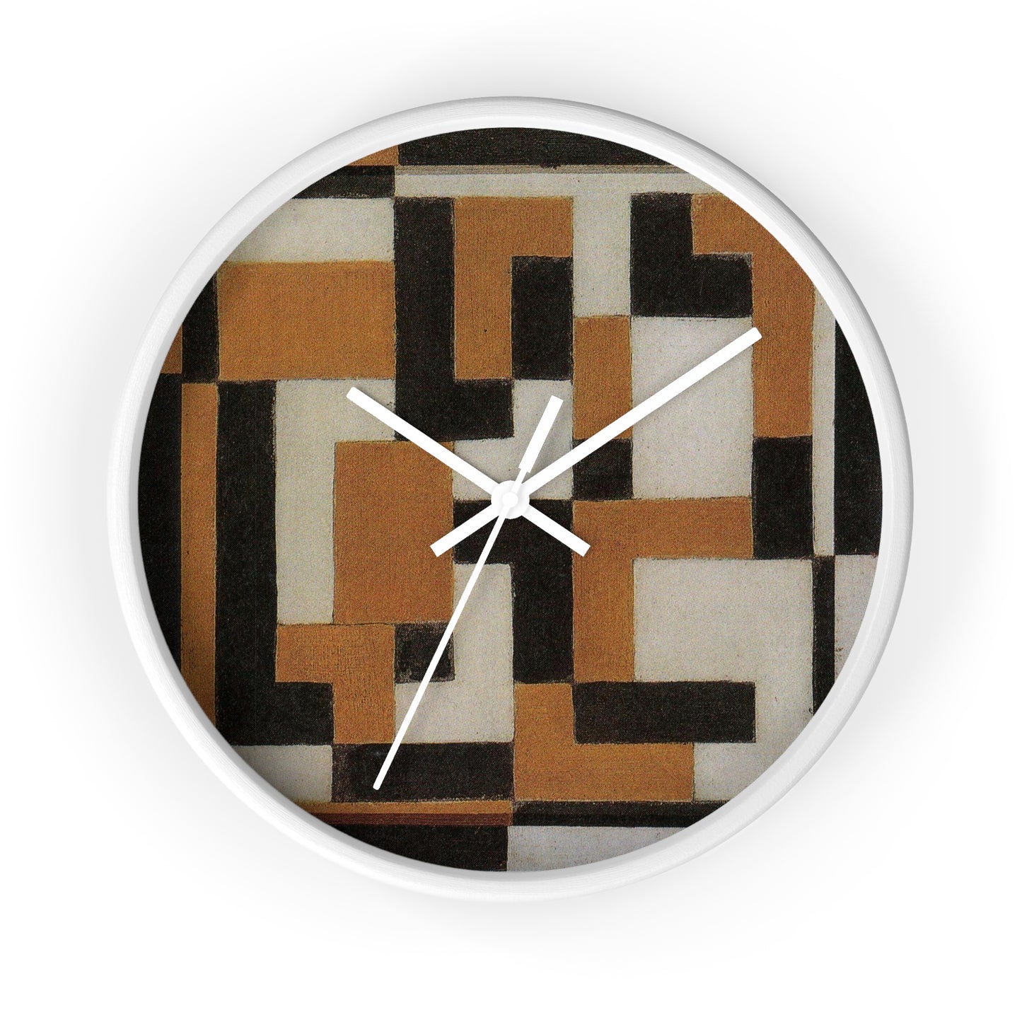 THEO VAN DOESBURG - COMPOSITION - WOODEN WALL ART CLOCK