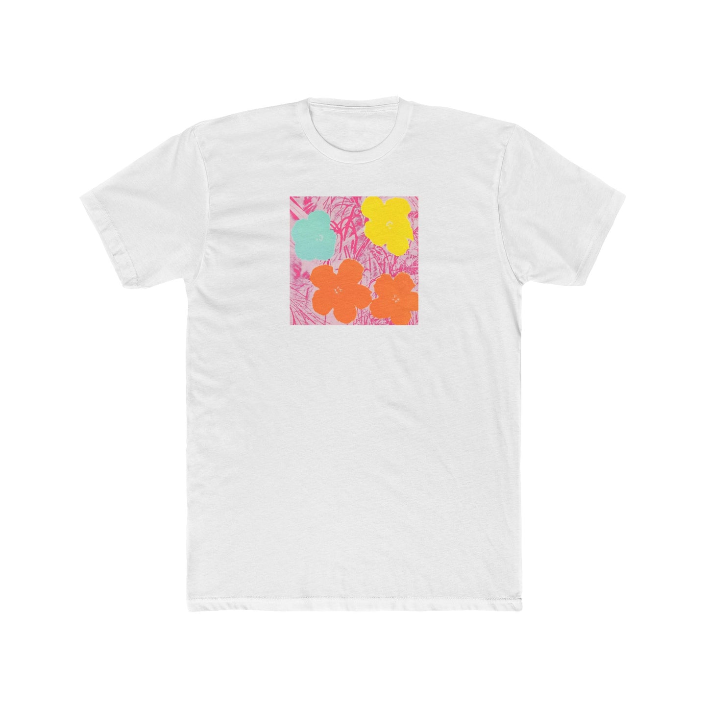 ANDY WARHOL - FLOWERS - UNISEX COTTON CREW TEE