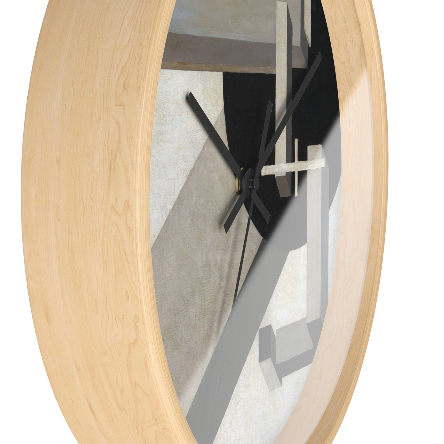 EL LISSITZKY - PROUN 1 D (1919)  - WOODEN ART WALL CLOCK