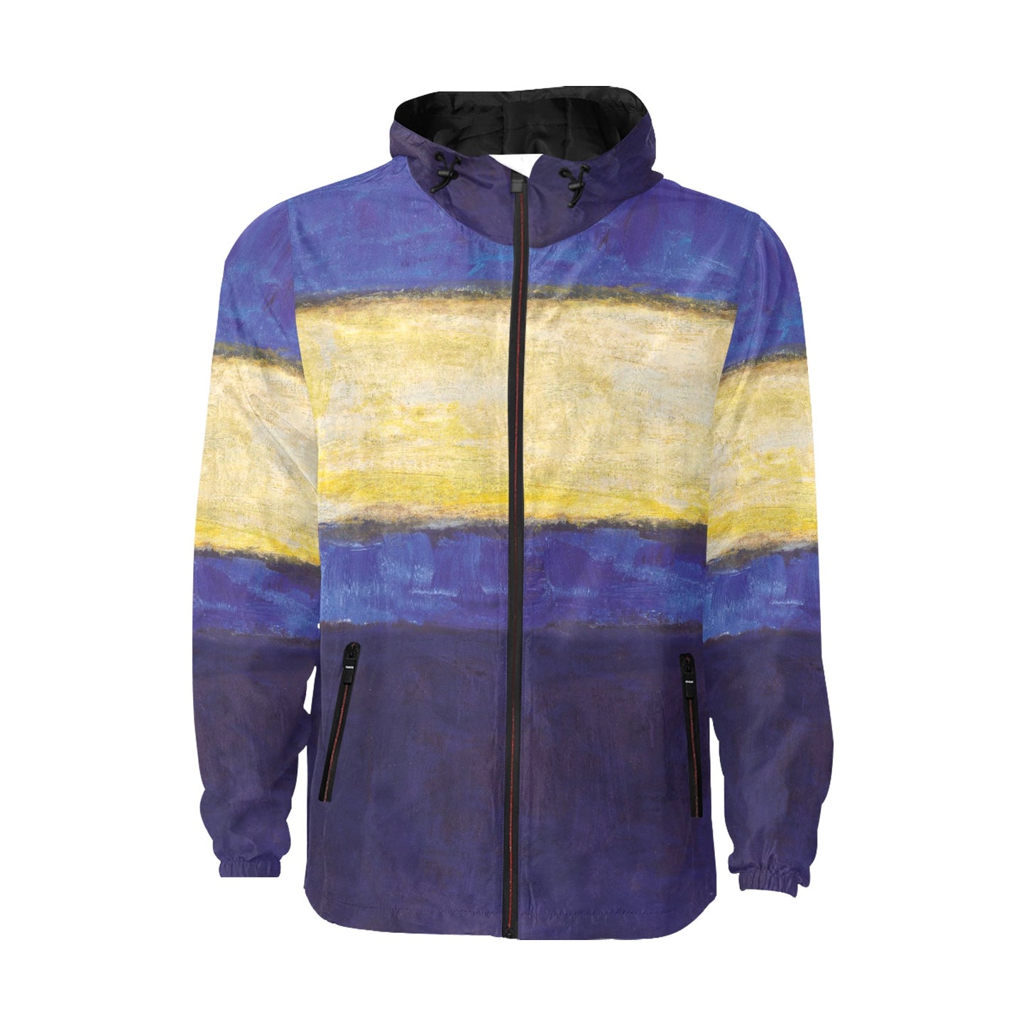 MARK ROTHKO - ABSTRACT ART - MEN'S QUILTED WINDBREAKER 