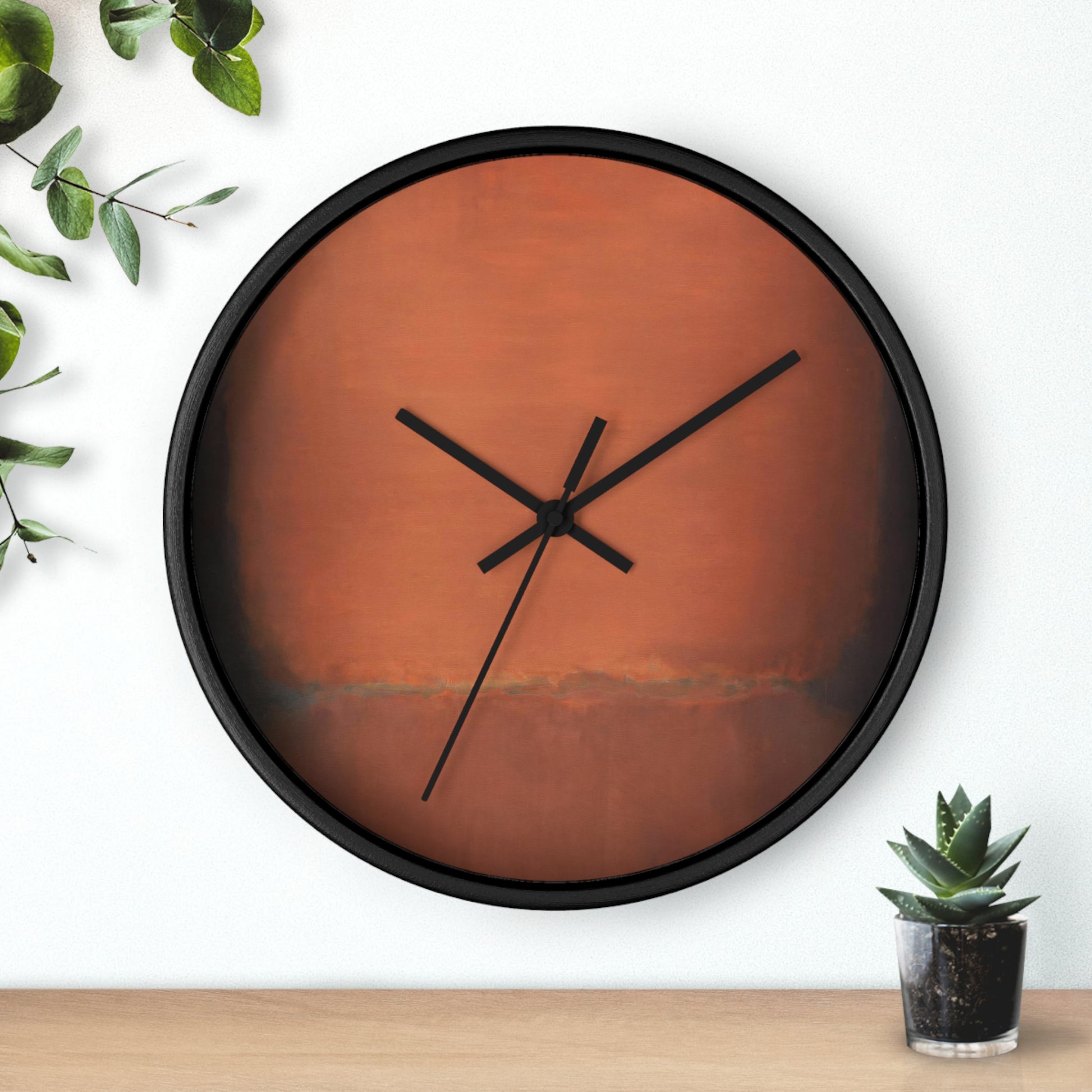 MARK ROTHKO - ABSTRACT - WOODEN WALL ART CLOCK 