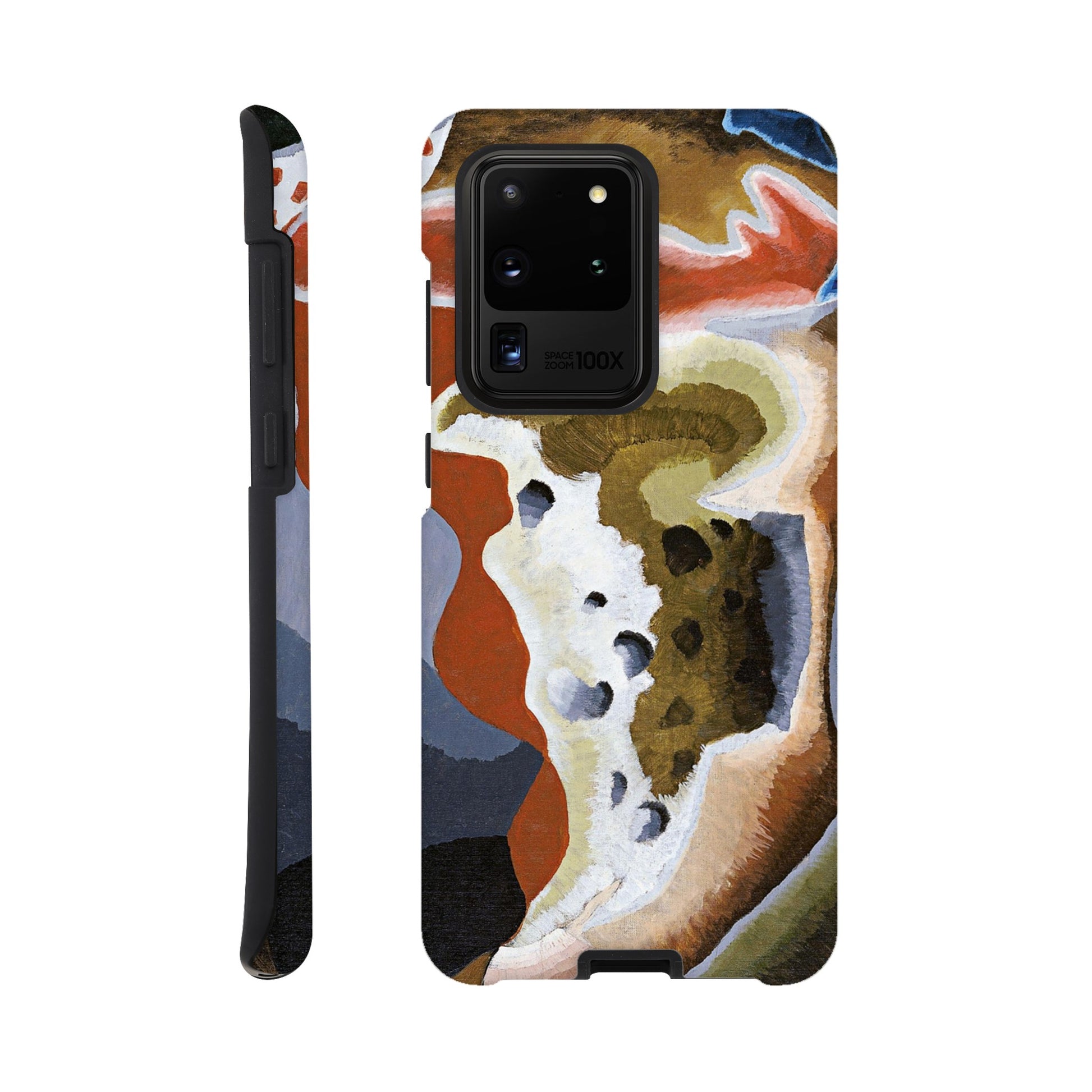 a phone case with a painting of a bear
