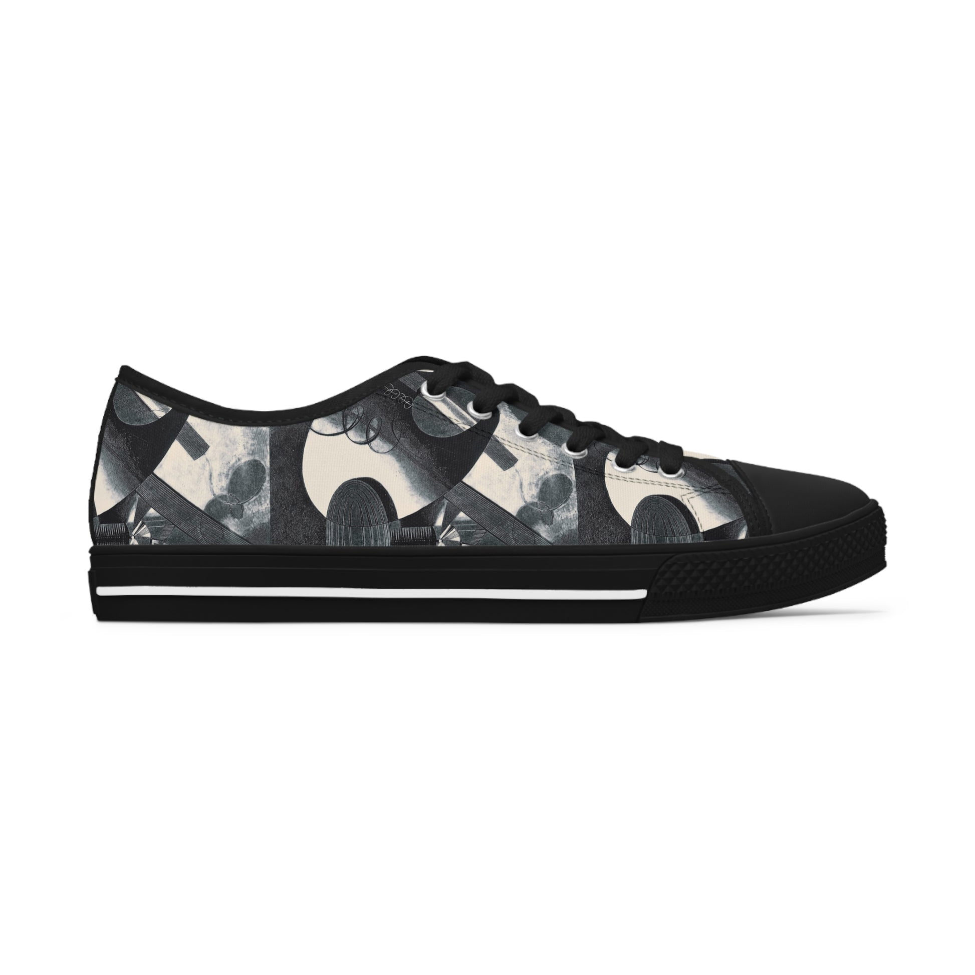 KAROL HILLER - HELIOGRAPHIC COMPOSITION (XXIX) - LOW TOP ART SNEAKERS FOR HER