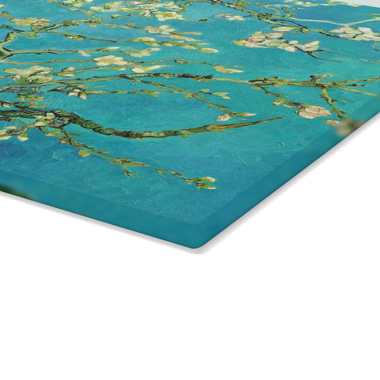 VINCENT VAN GOGH - ALMOND BLOSSOMS - ART GLASS CUTTING BOARD