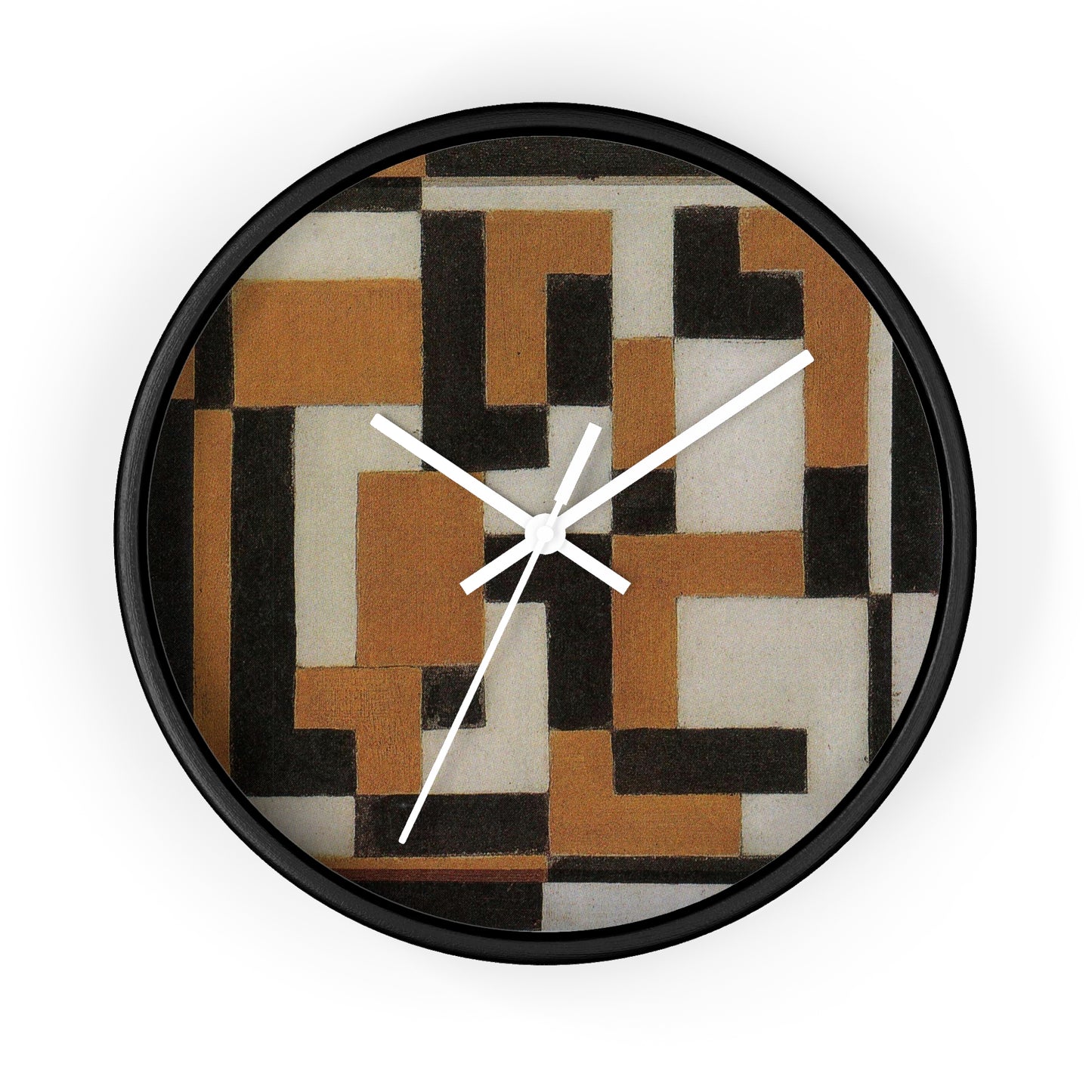 THEO VAN DOESBURG - COMPOSITION - WOODEN WALL ART CLOCK