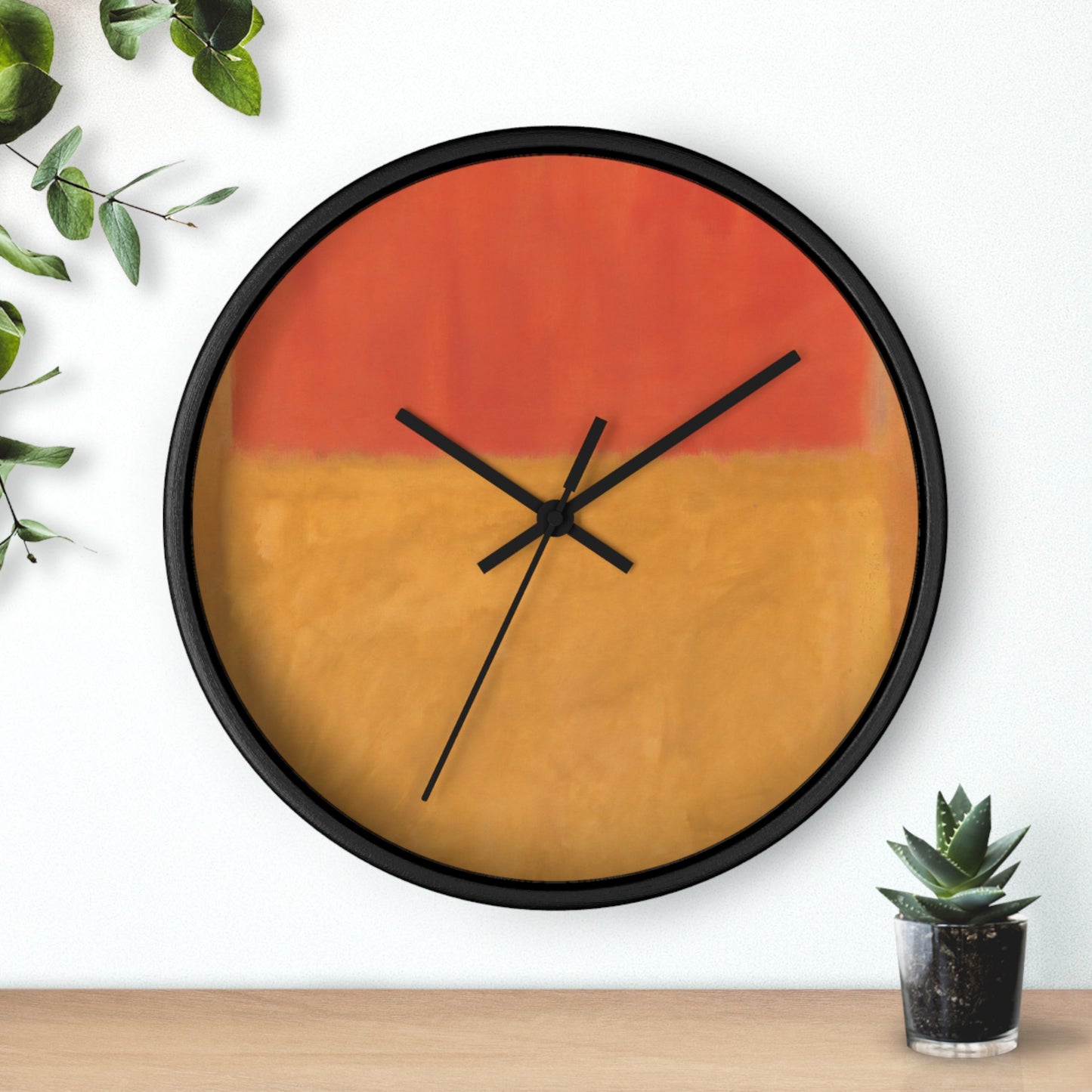 MARK ROTHKO - ABSTRACT - WOODEN WALL ART CLOCK 