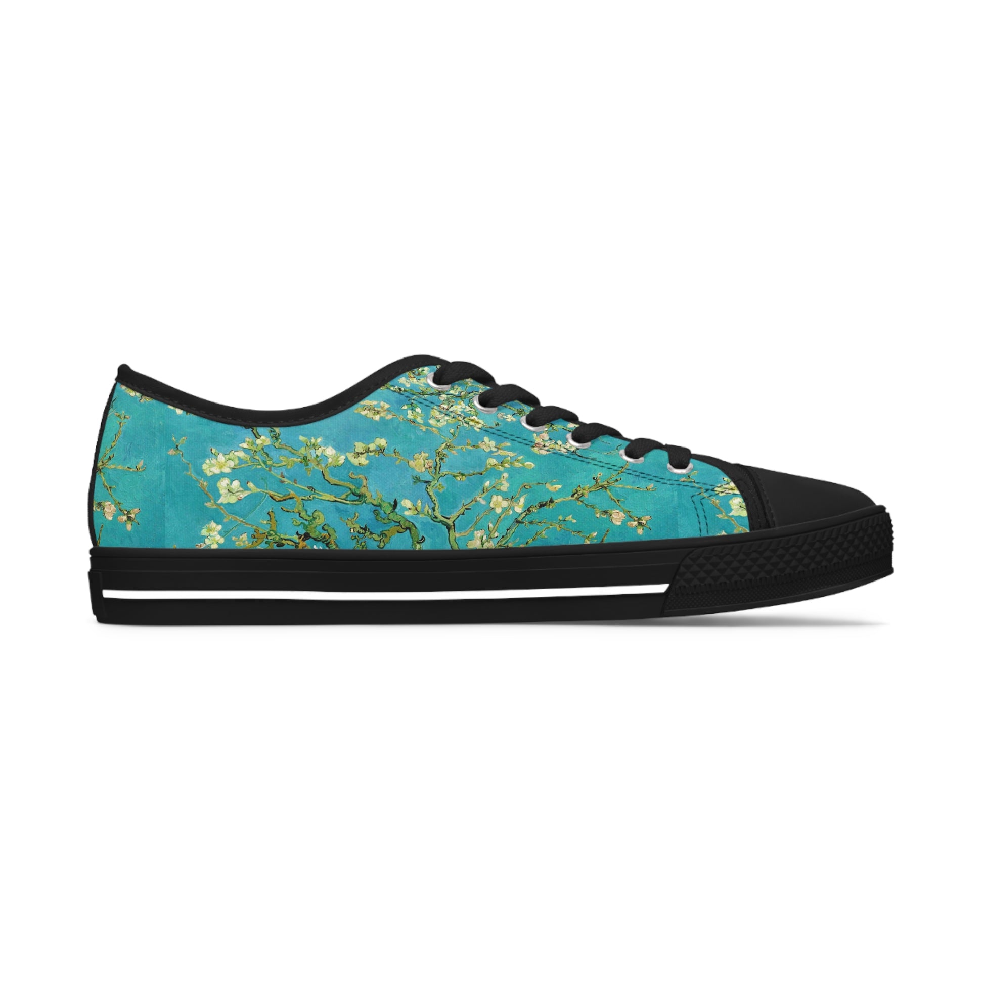 VINCENT VAN GOGH - ALMOND BLOSSOMS - LOW TOP ART SNEAKERS FOR HER