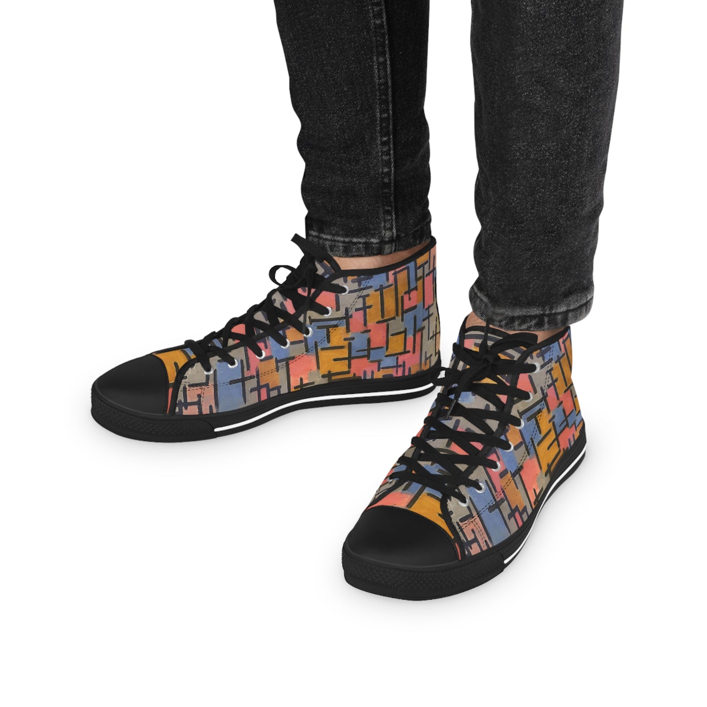 PIET MONDRIAN - COMPOSIZIONE - HIGH TOP SNEAKERS FOR HIM 