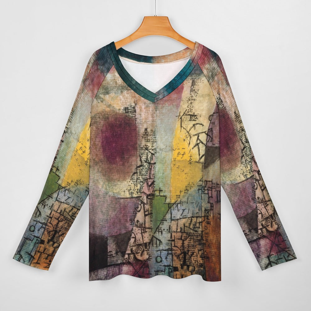 PAUL KLEE - UNTITLED - LONG SLEEVE LOOSE TEE FOR HER