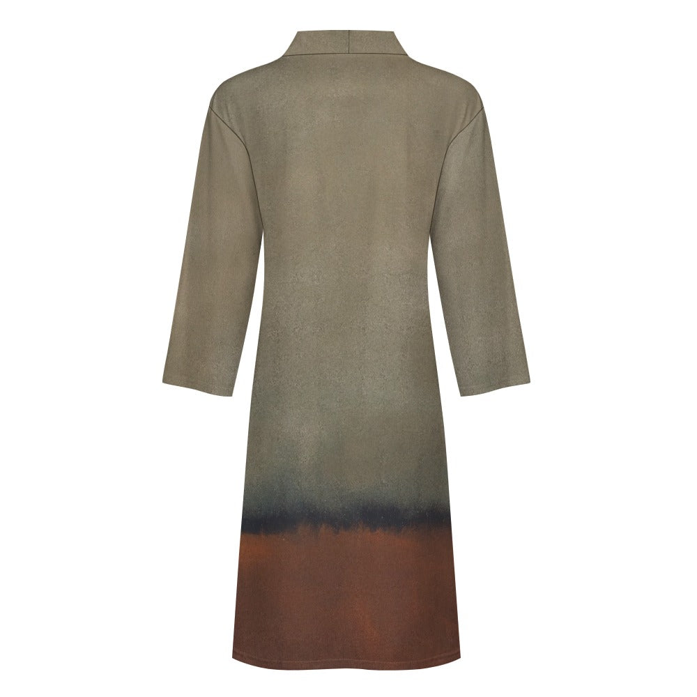 MARK ROTHKO - ABSTRACT ART - MEN'S POLYESTER BATHROBE