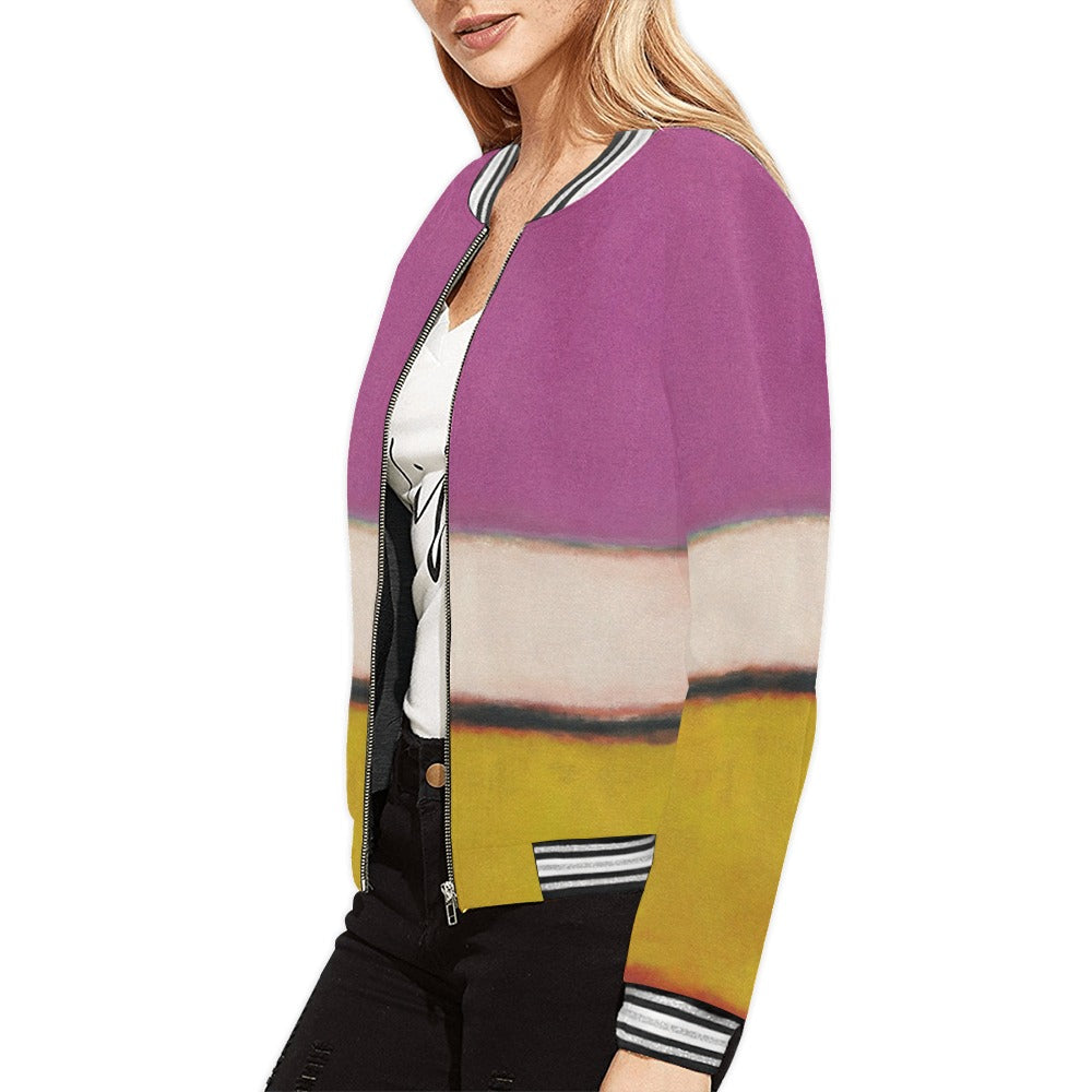 MARK ROTHKO - ABSTRACT - WOMEN'S FULL ZIPPER JACKET