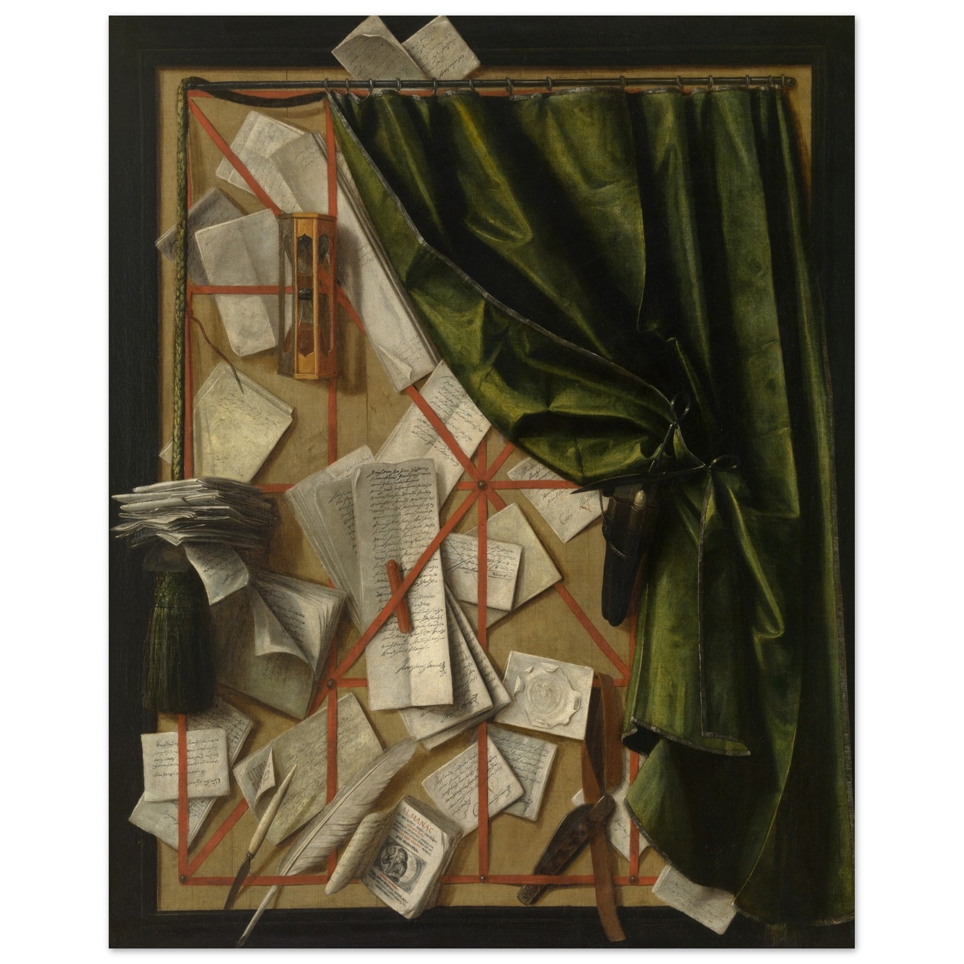 928c429b-fc97-4c4d-9925-20f45fd4d58CORNELIUS NORBERTUS GIJSBRECHTS - TROMPE L'OEIL (1664) - MUSEUM QUALITY MATTE POSTER 2