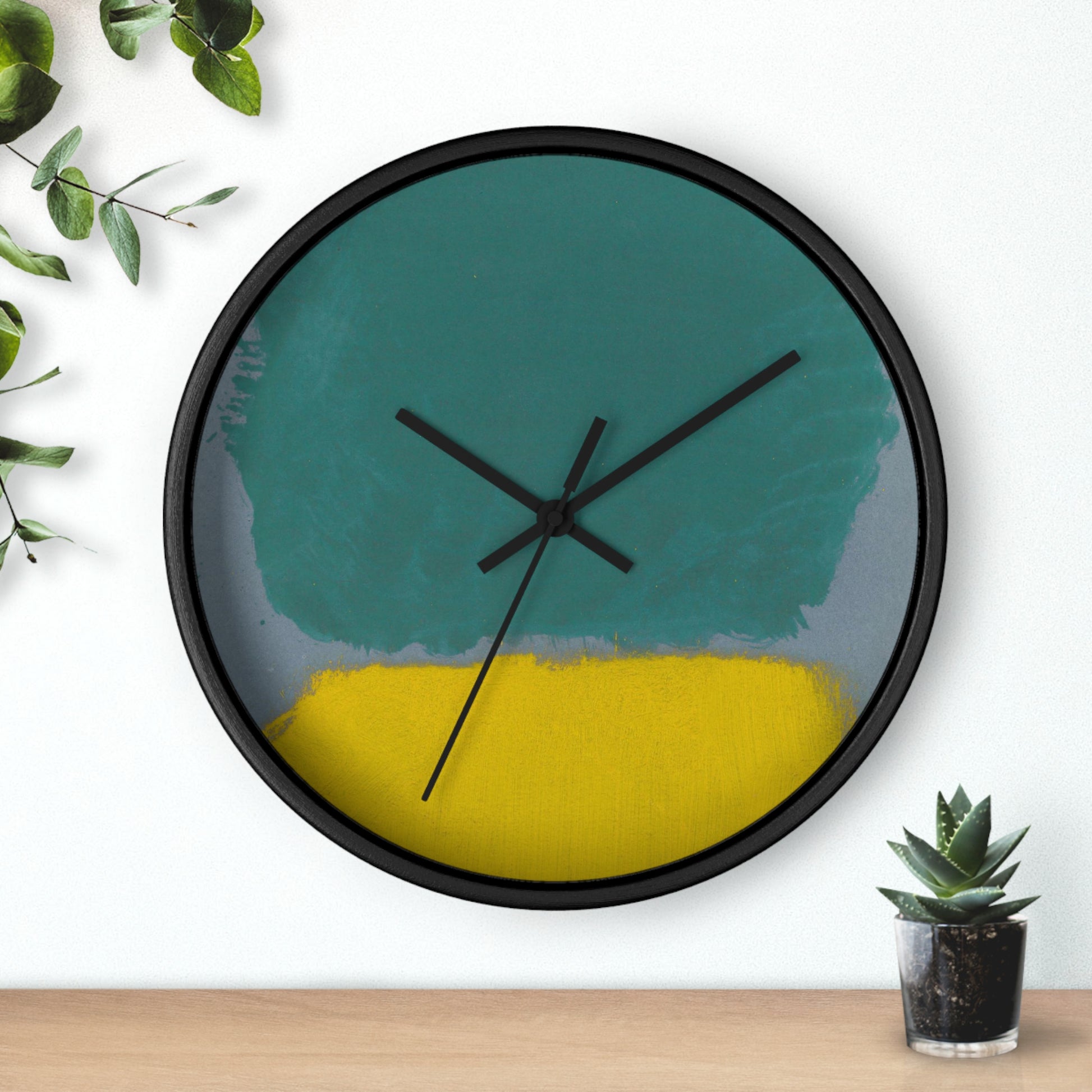 MARK ROTHKO - ABSTRACT - WOODEN WALL ART CLOCK 