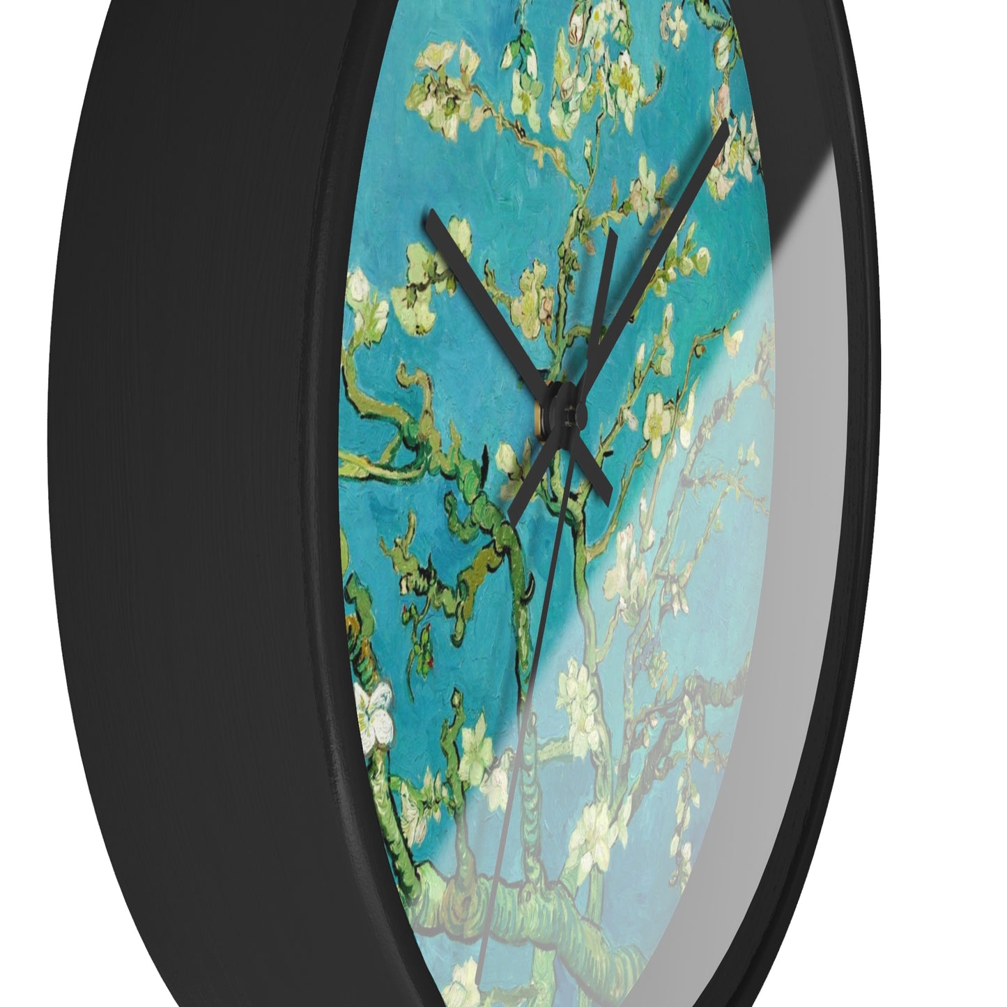 VINCENT VAN GOGH - ALMOND BLOSSOMS - WOODEN WALL CLOCK 