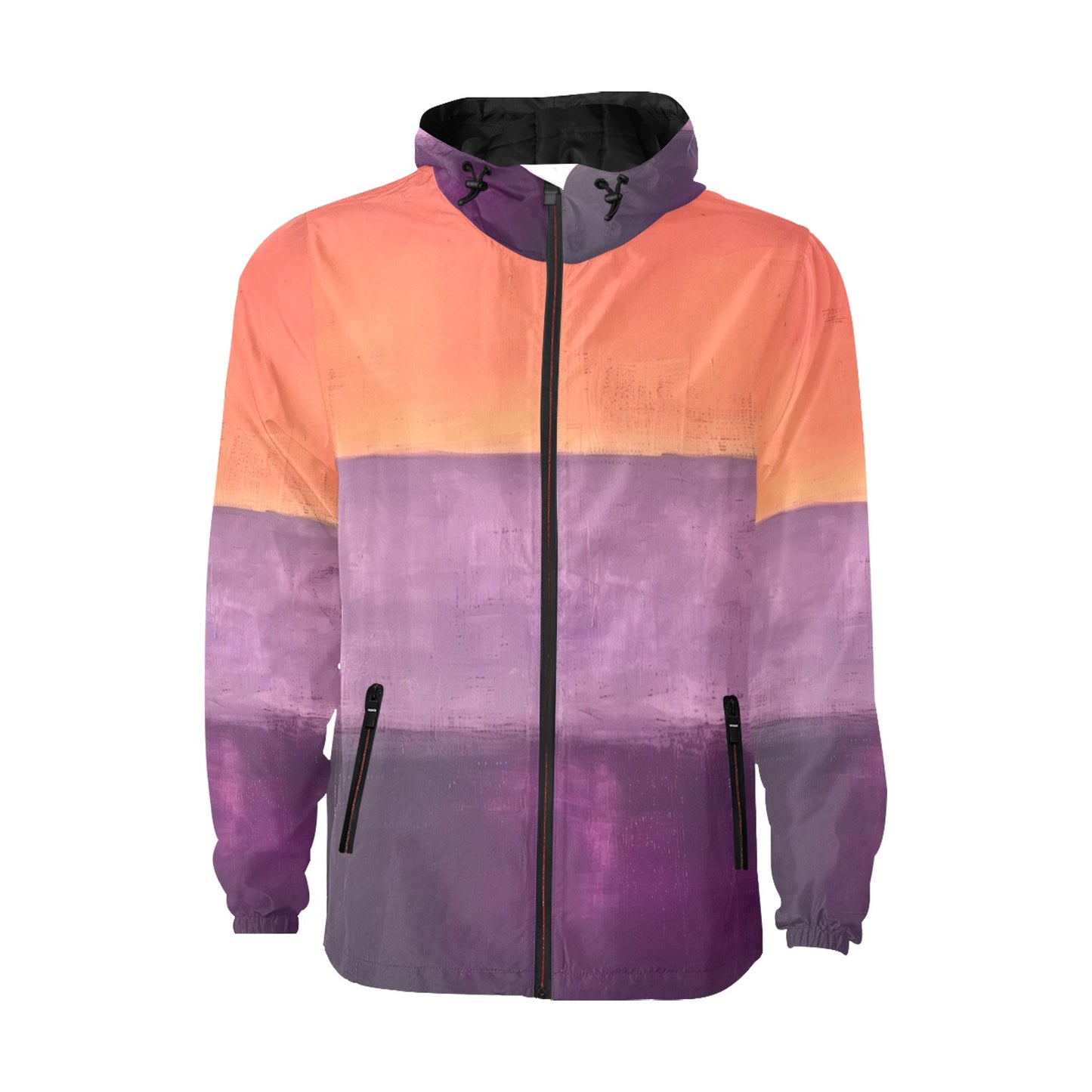 MARK ROTHKO - ABSTRACT ART - MEN'S QUILTED WINDBREAKER 