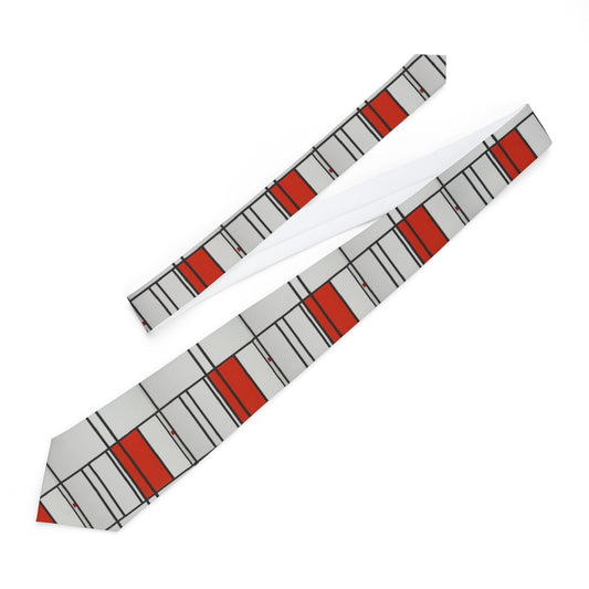 PIET MONDRIAN - COMPOSITION OF RED AND WHITE - ART TIE - CLASSIC!