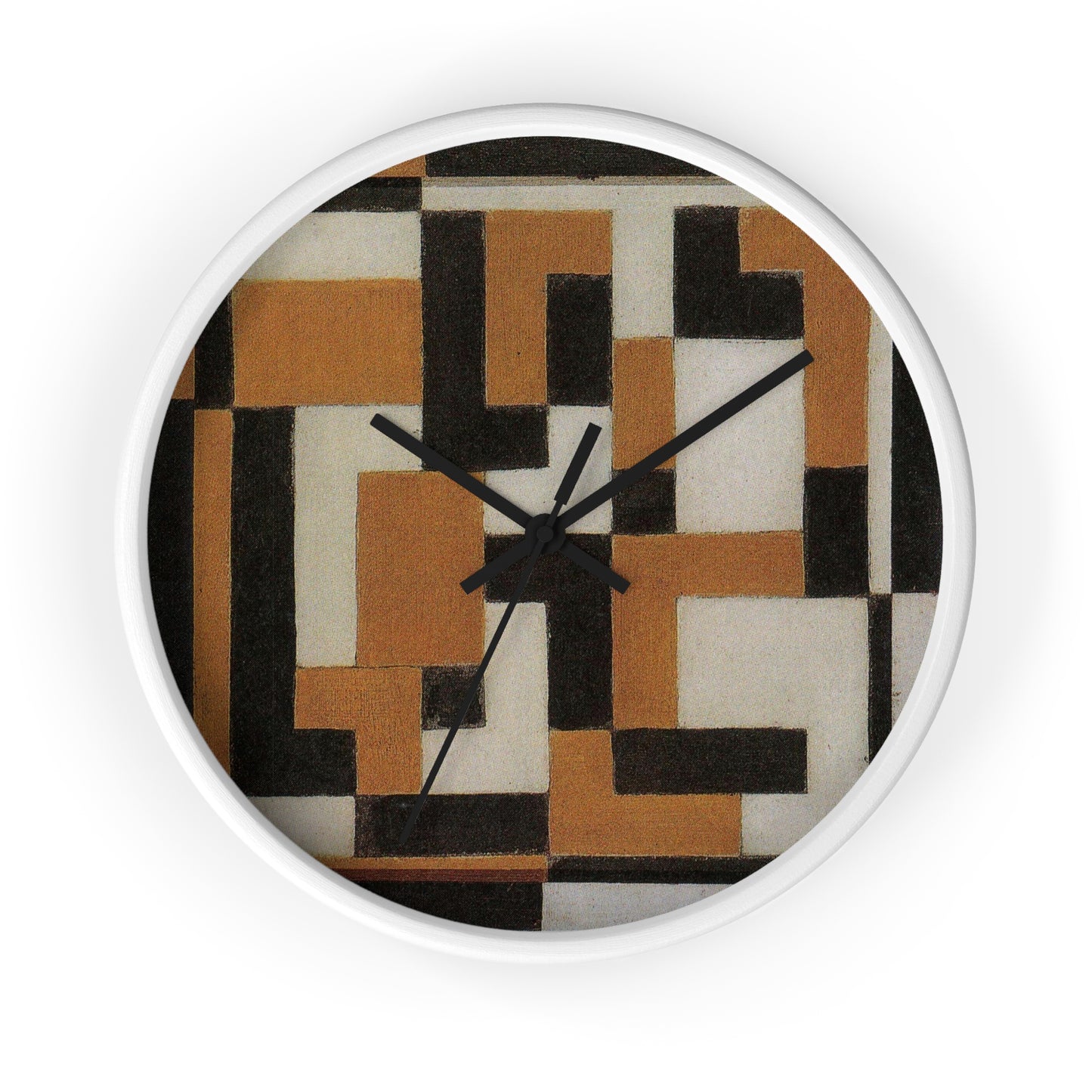 THEO VAN DOESBURG - COMPOSITION - WOODEN WALL ART CLOCK