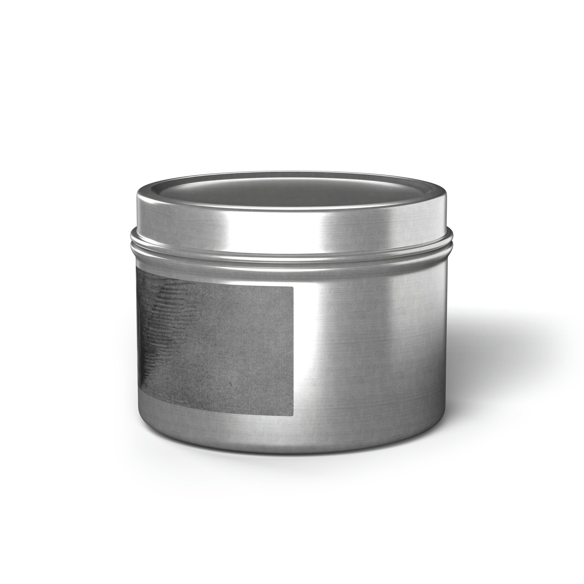 a metal container with a white background