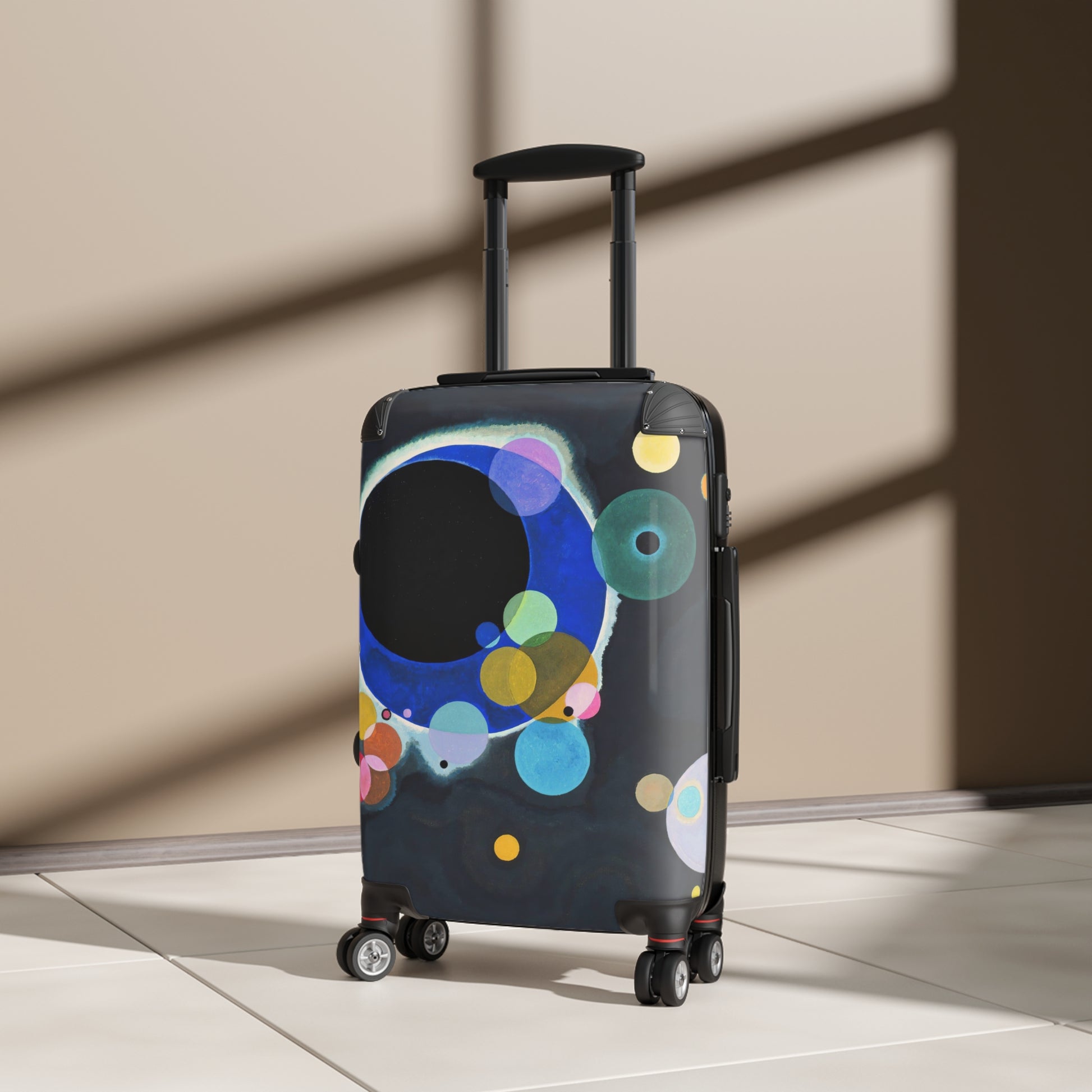 WASSILY KANDINSKY - SEVERAL CIRCLES - CARRY ON TRAVEL SUITCASE