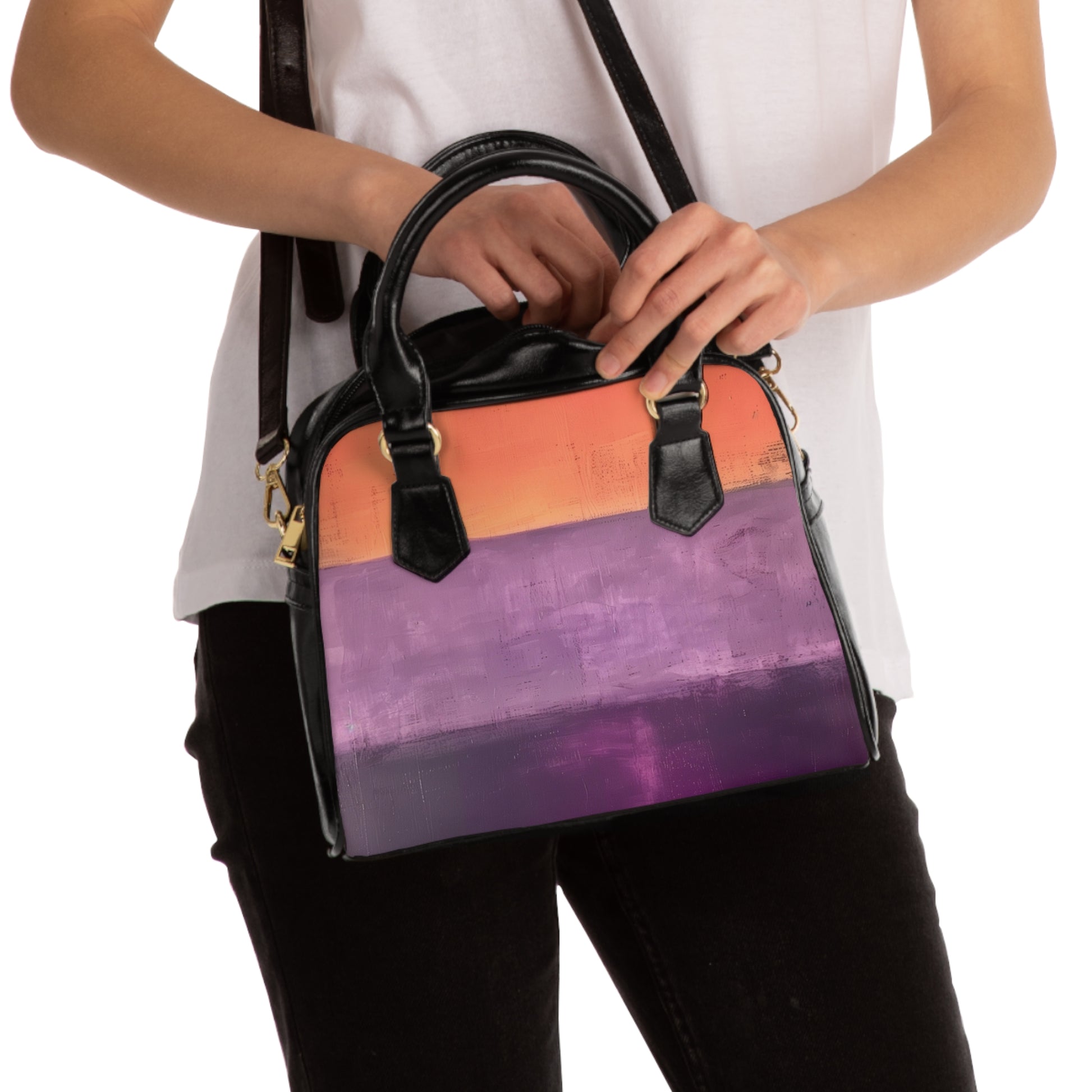 MARK ROTHKO - ABSTRACT - PU LEATHER SHOULDER HANDBAG